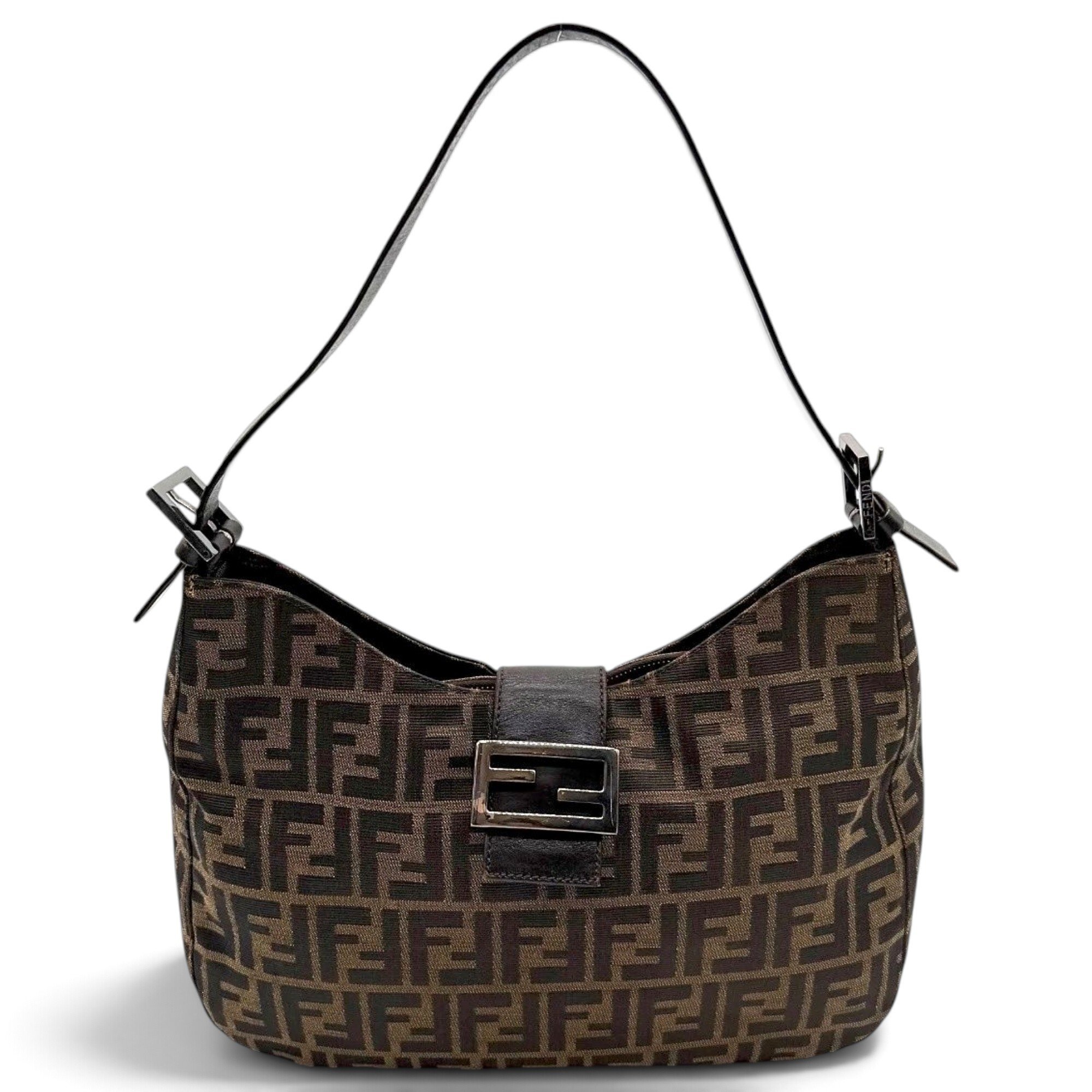 Fendi Baguette linen handbag