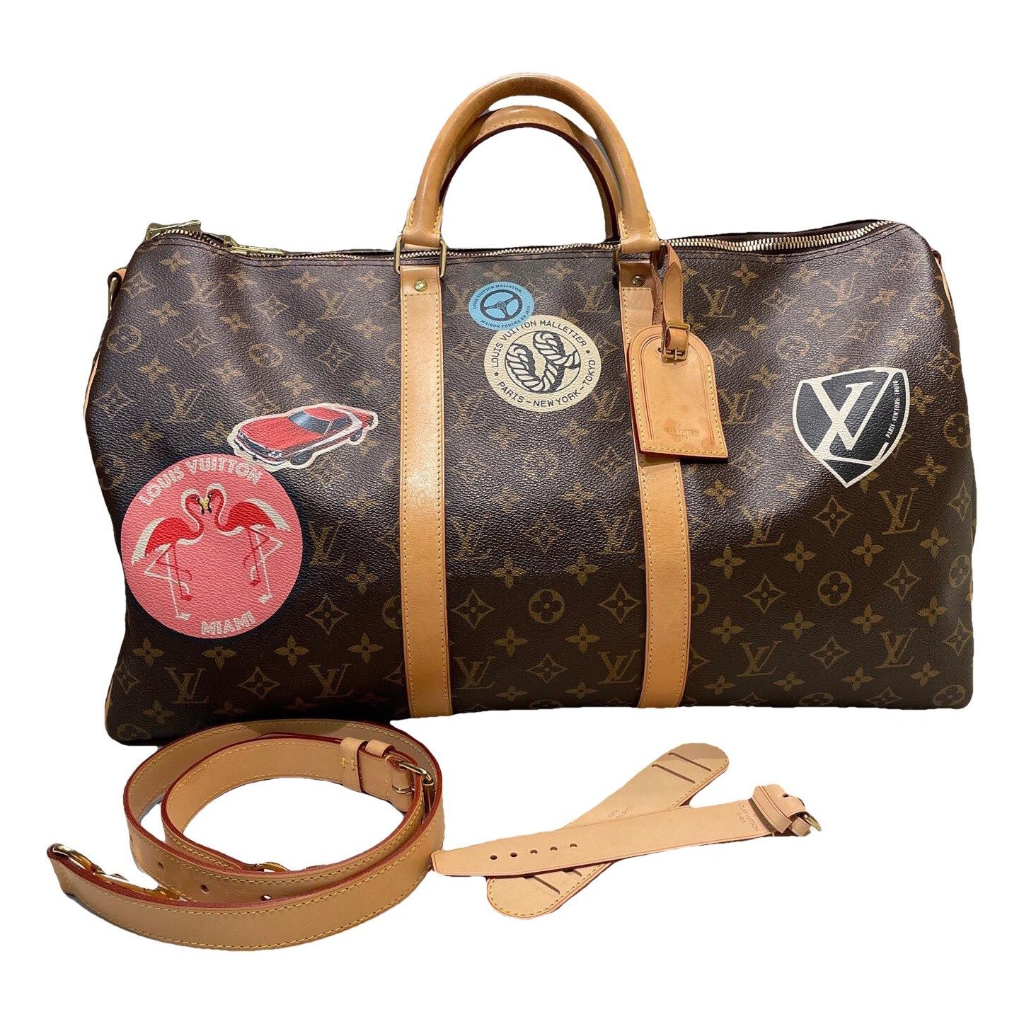 Keepall vegan leather travel bag