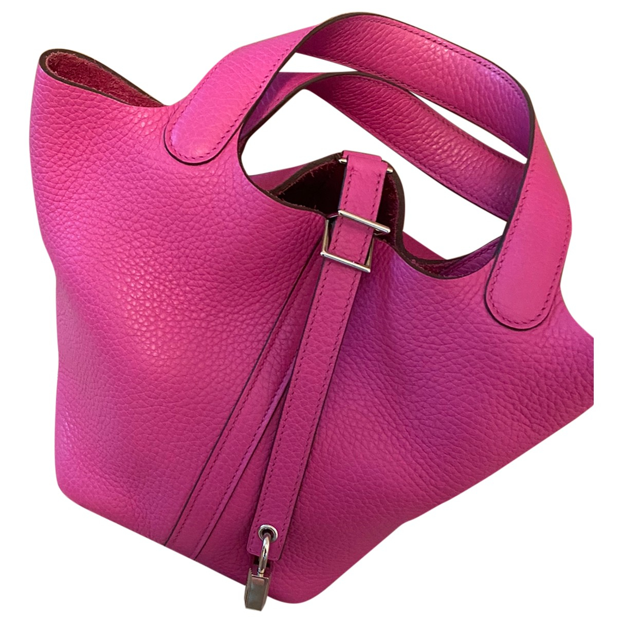 Picotin leather tote