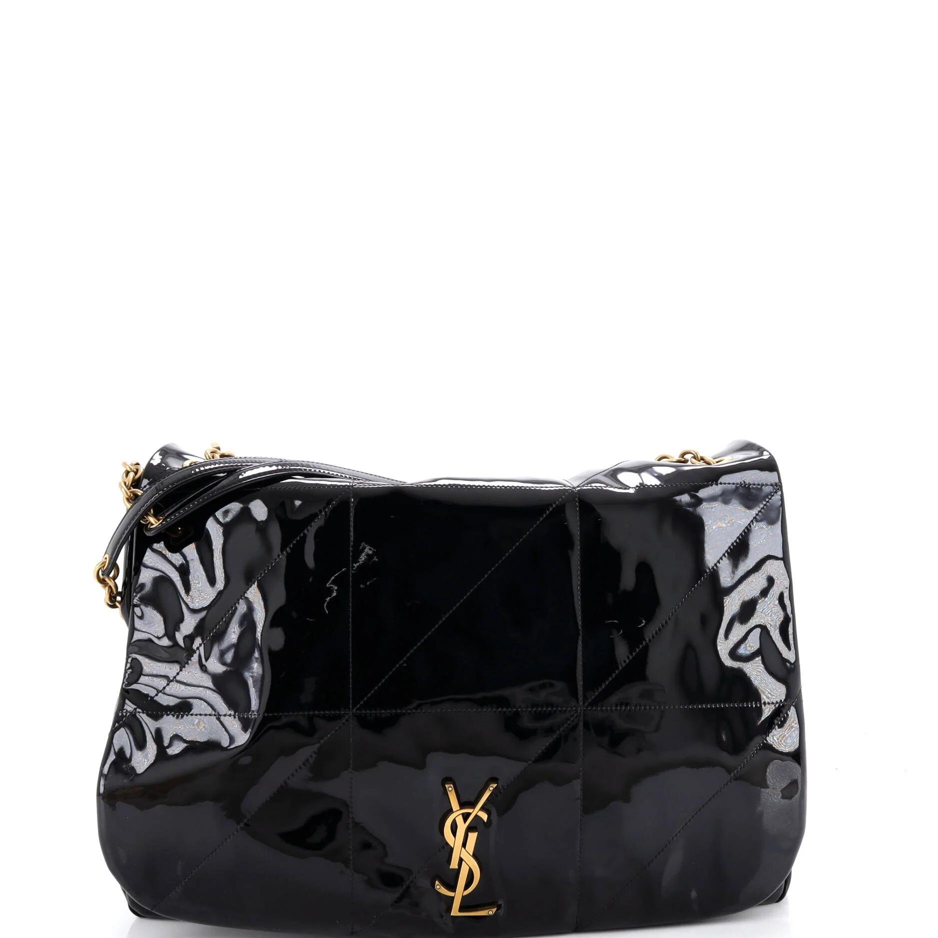 Patent leather handbag