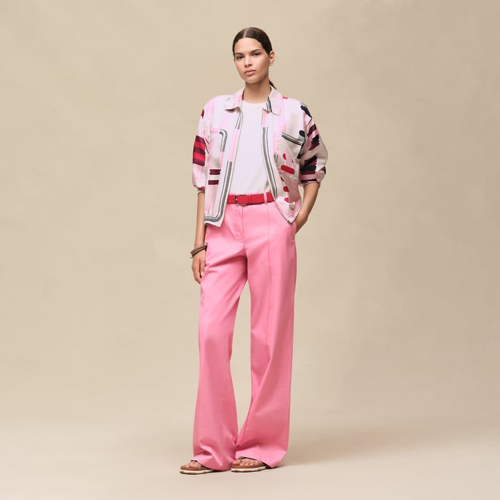 Rose Bonbon Loose Fit Pants