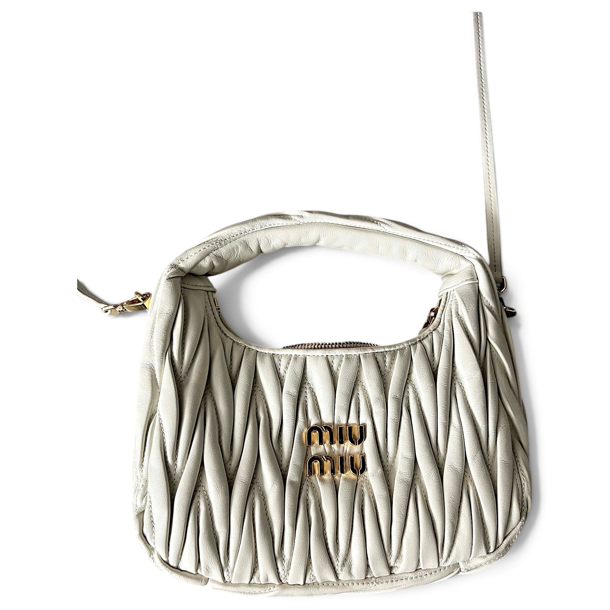 Miu Wander leather handbag