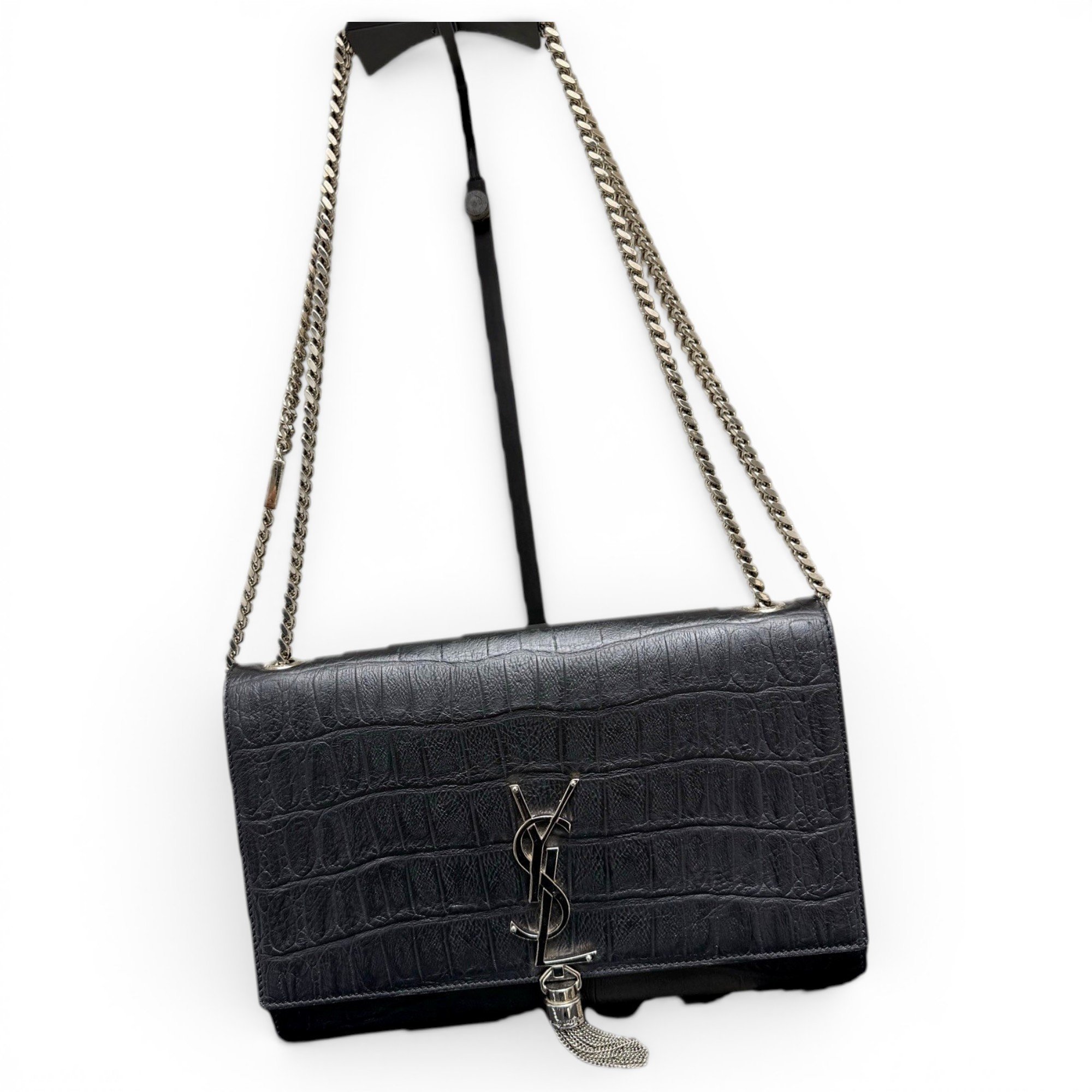 Pompom Kate leather handbag