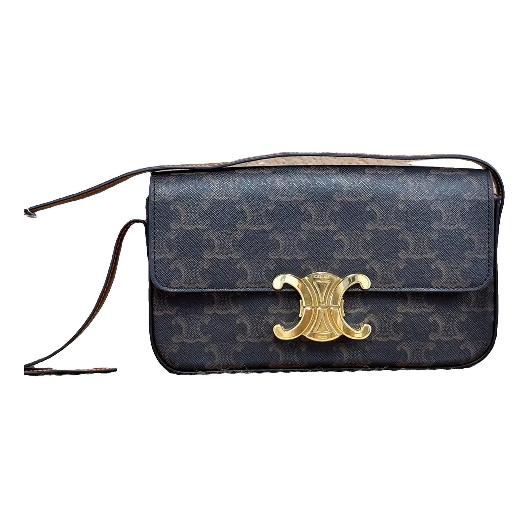 Triomphe vinyl handbag