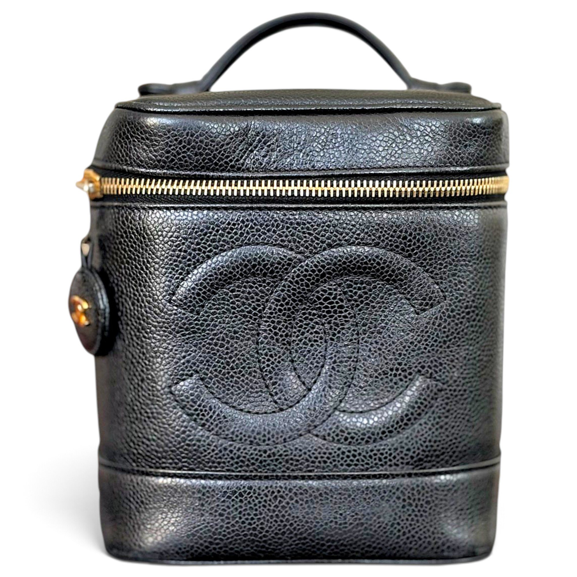 Vanity leather handbag