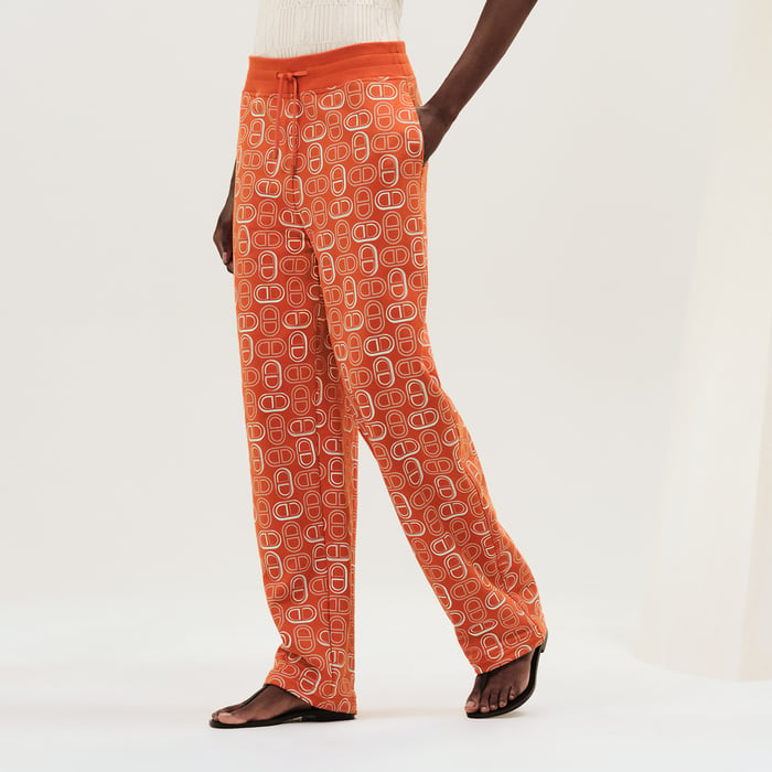 Orange Corail "Chaine d'Ancre" Pants