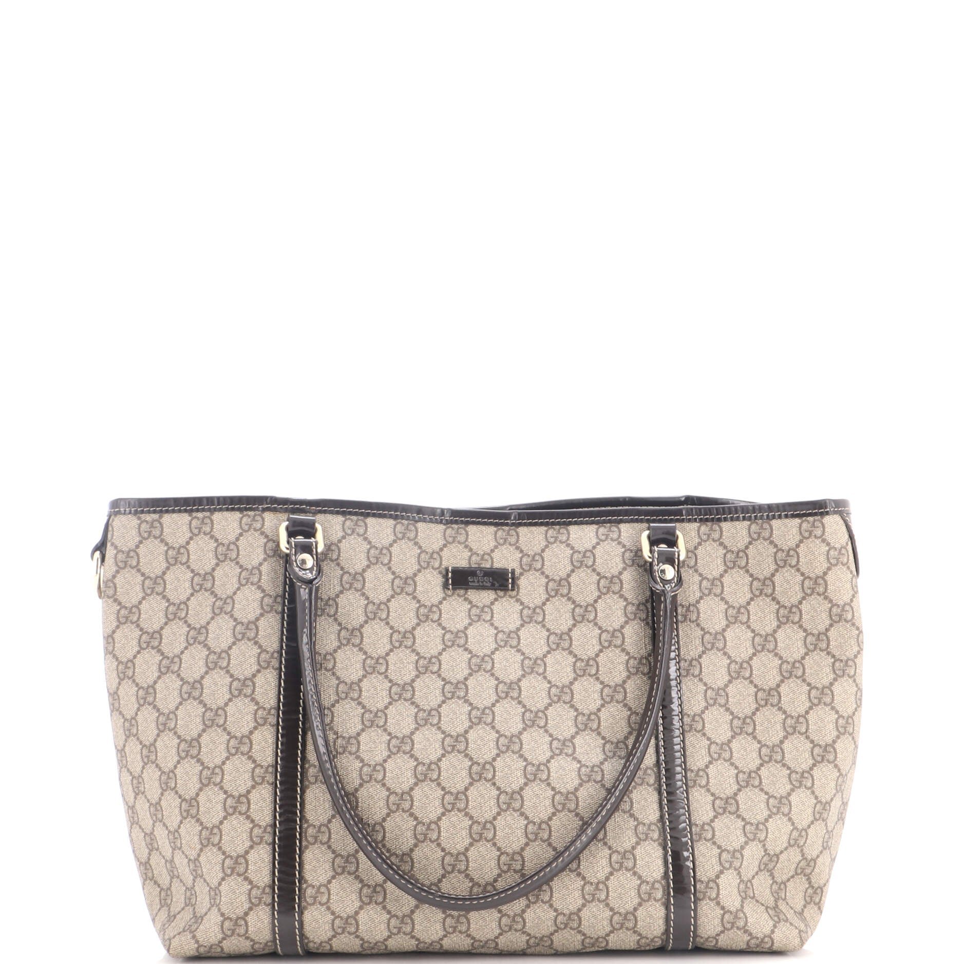 Joy Tote GG Coated Canvas with Leather Medium