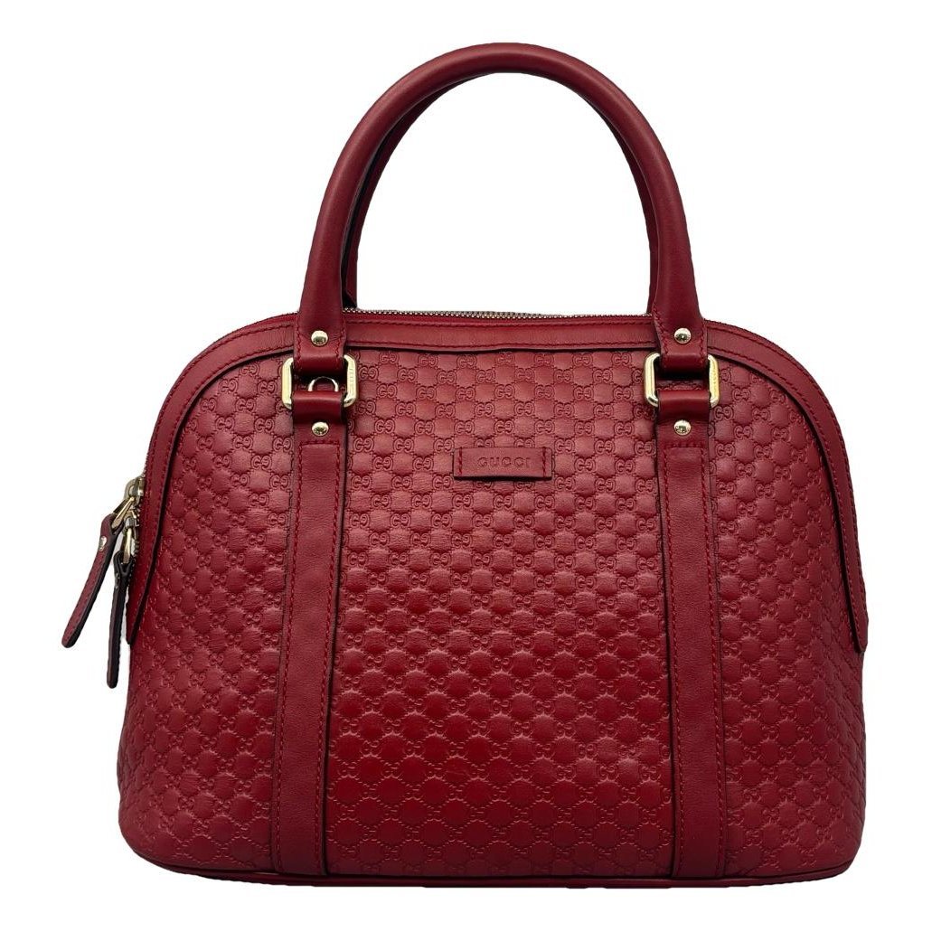 Dôme leather handbag