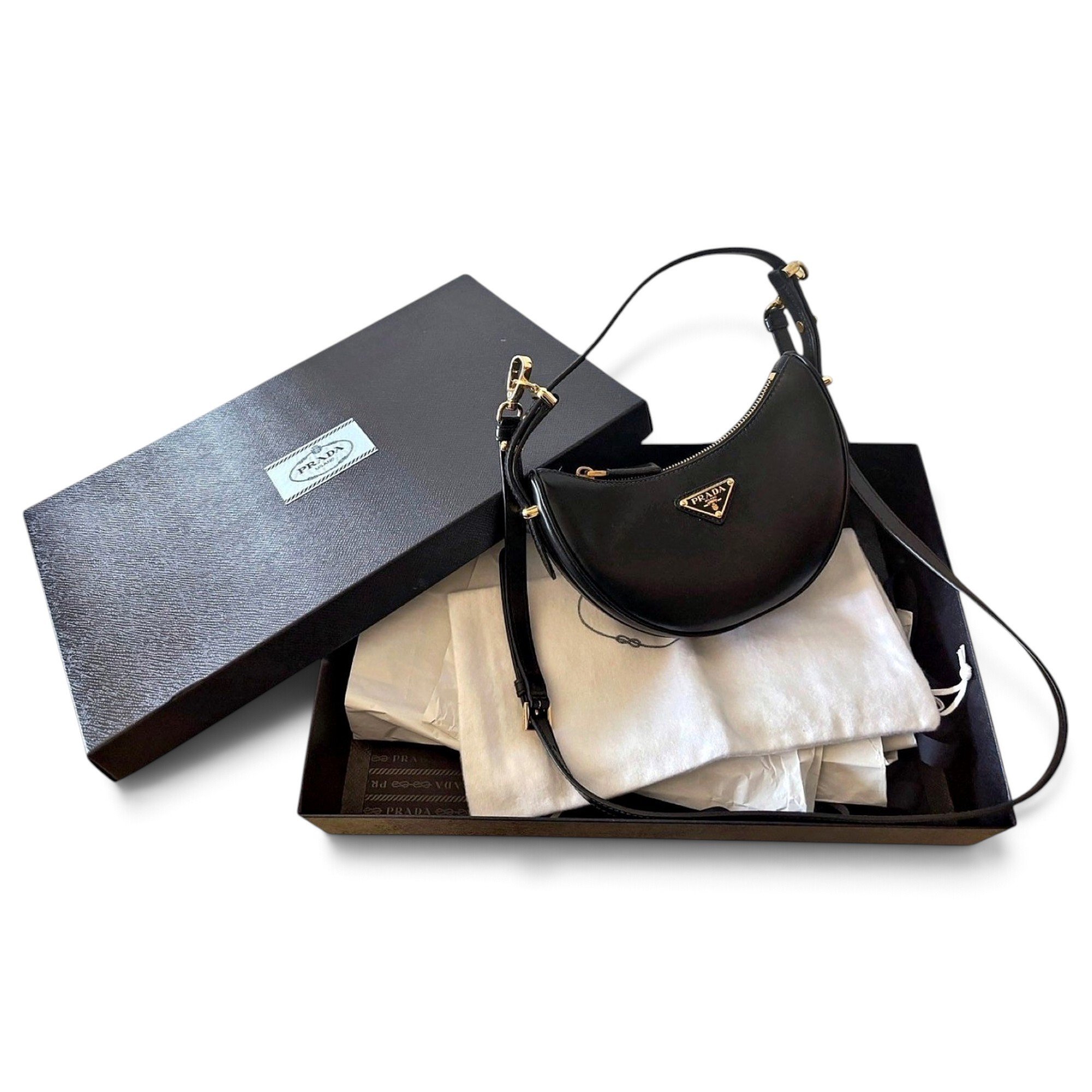 Arqué leather handbag