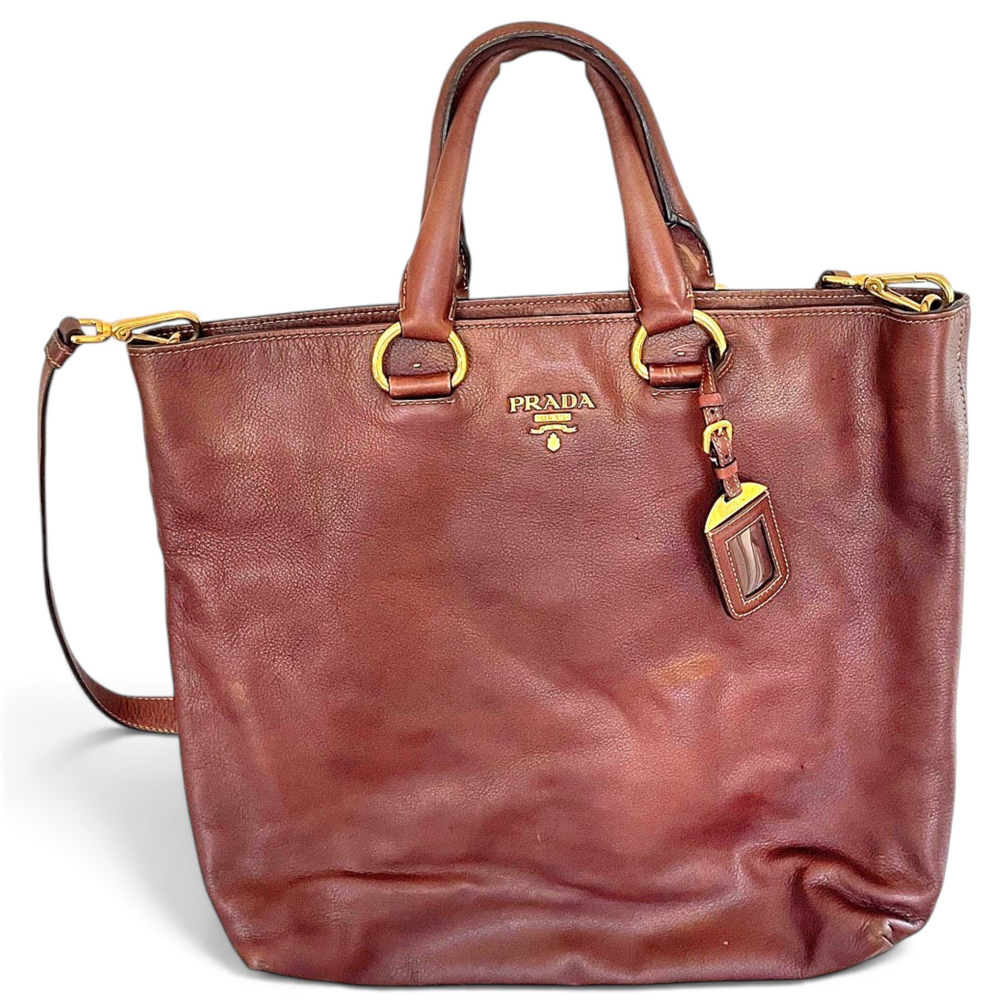 Leather tote