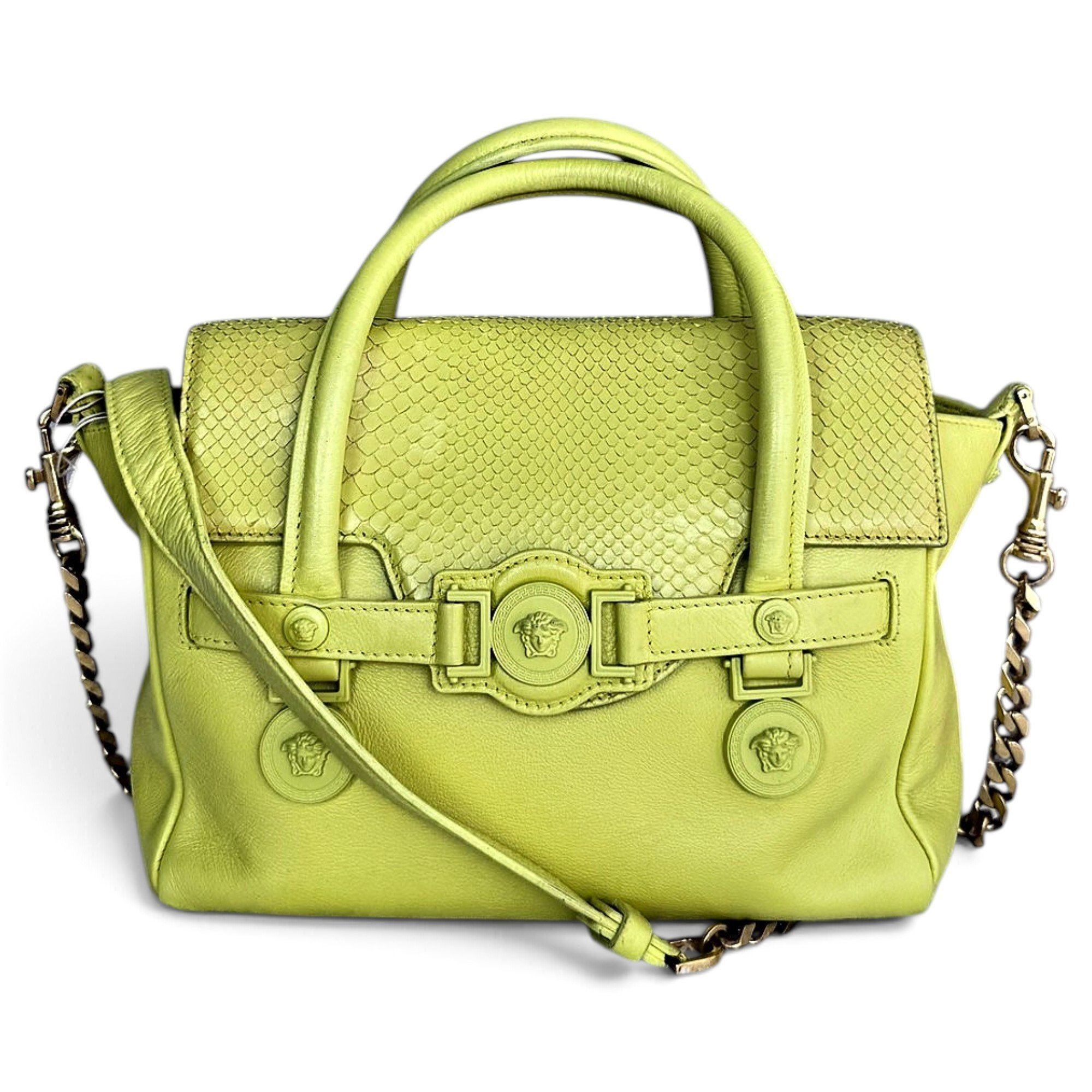 La Medusa leather handbag