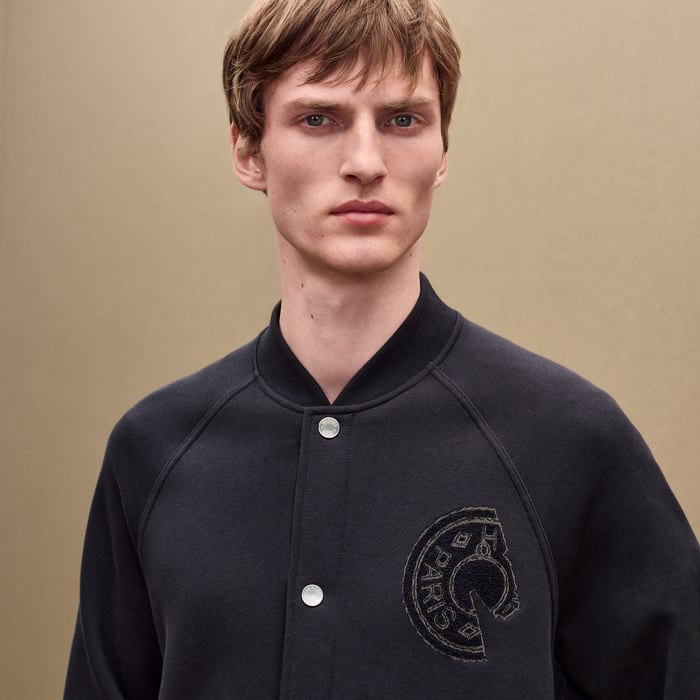 Bleu Nuit C.d.s. Varsity Jacket