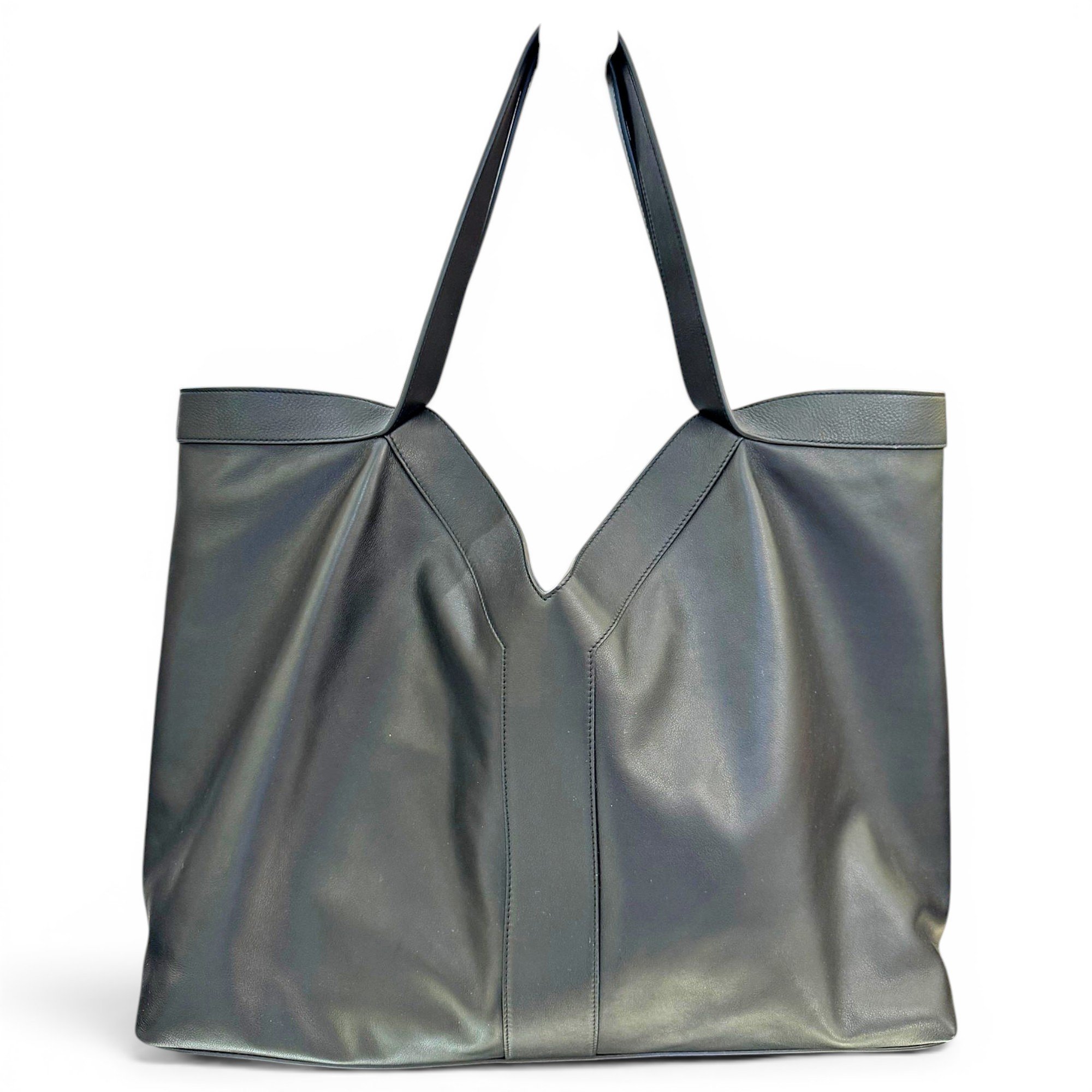 Y leather handbag