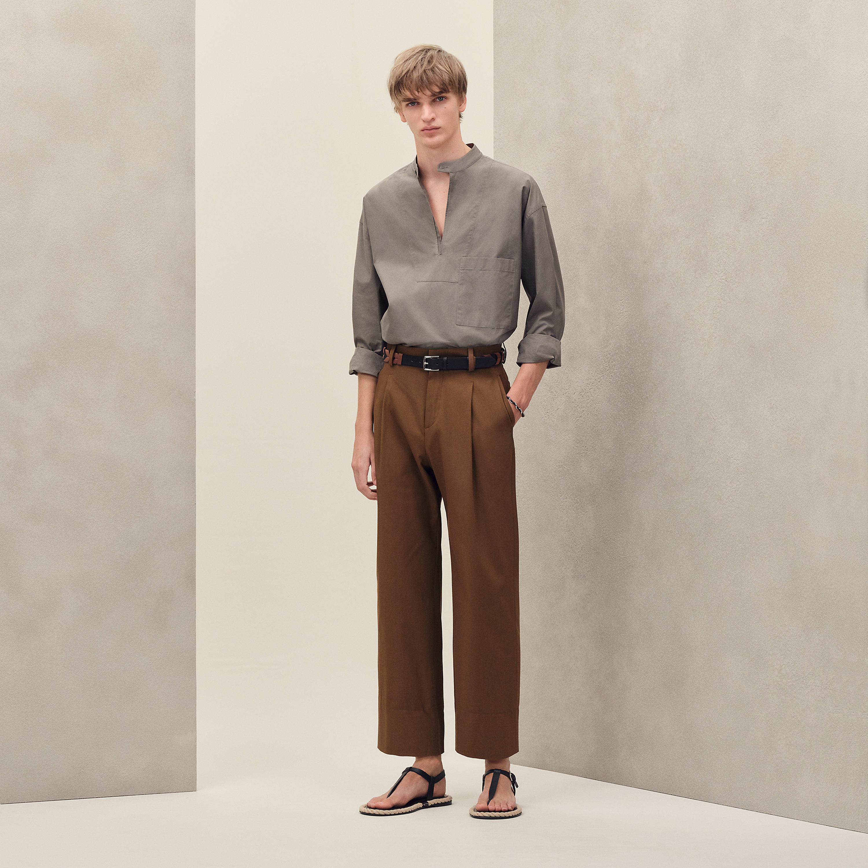 Pleated Palerme pants