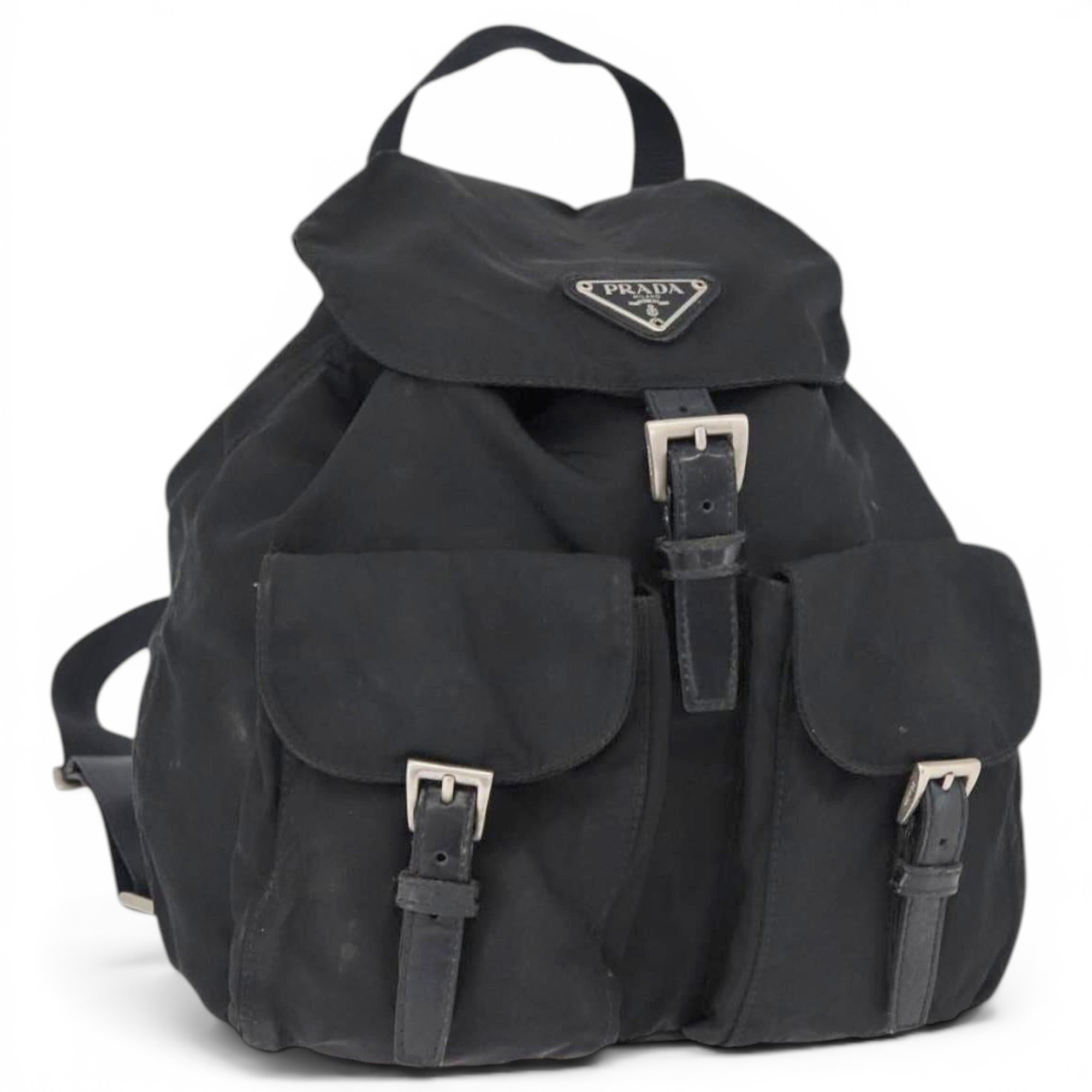 Leather backpack