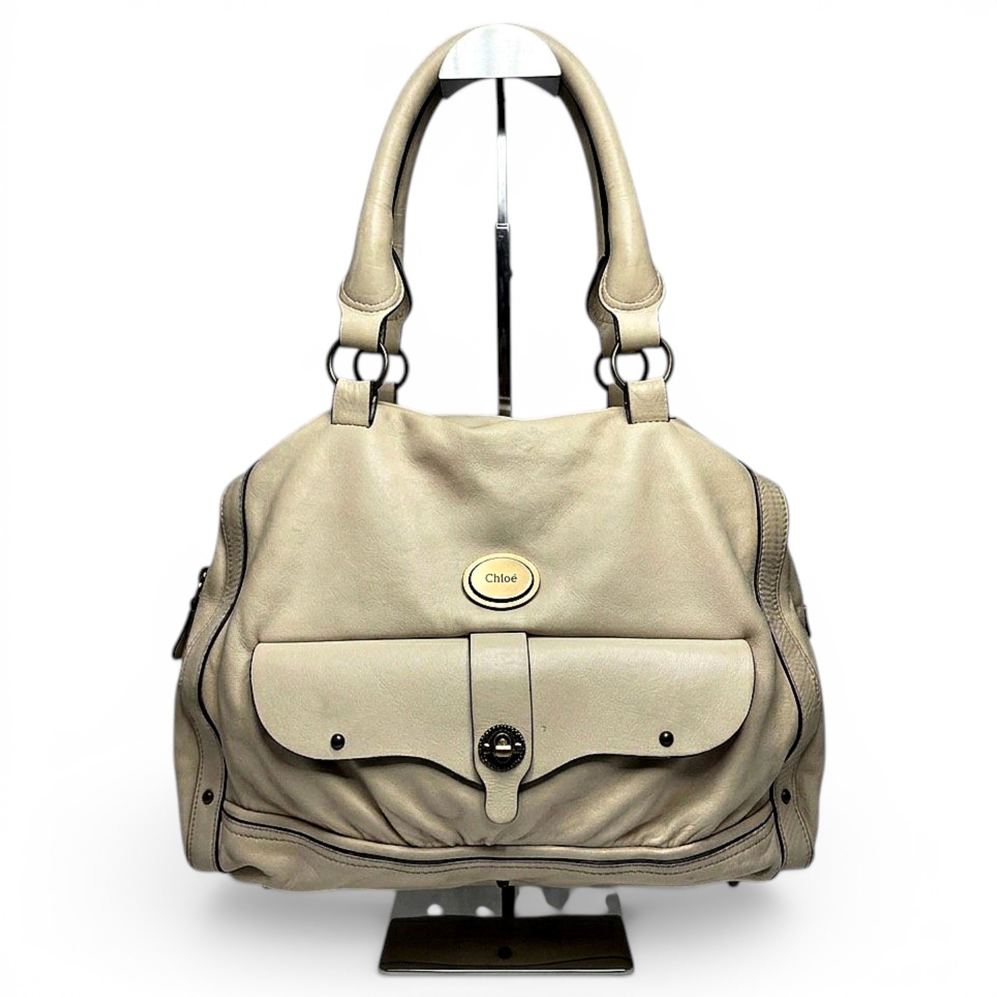 Leather handbag