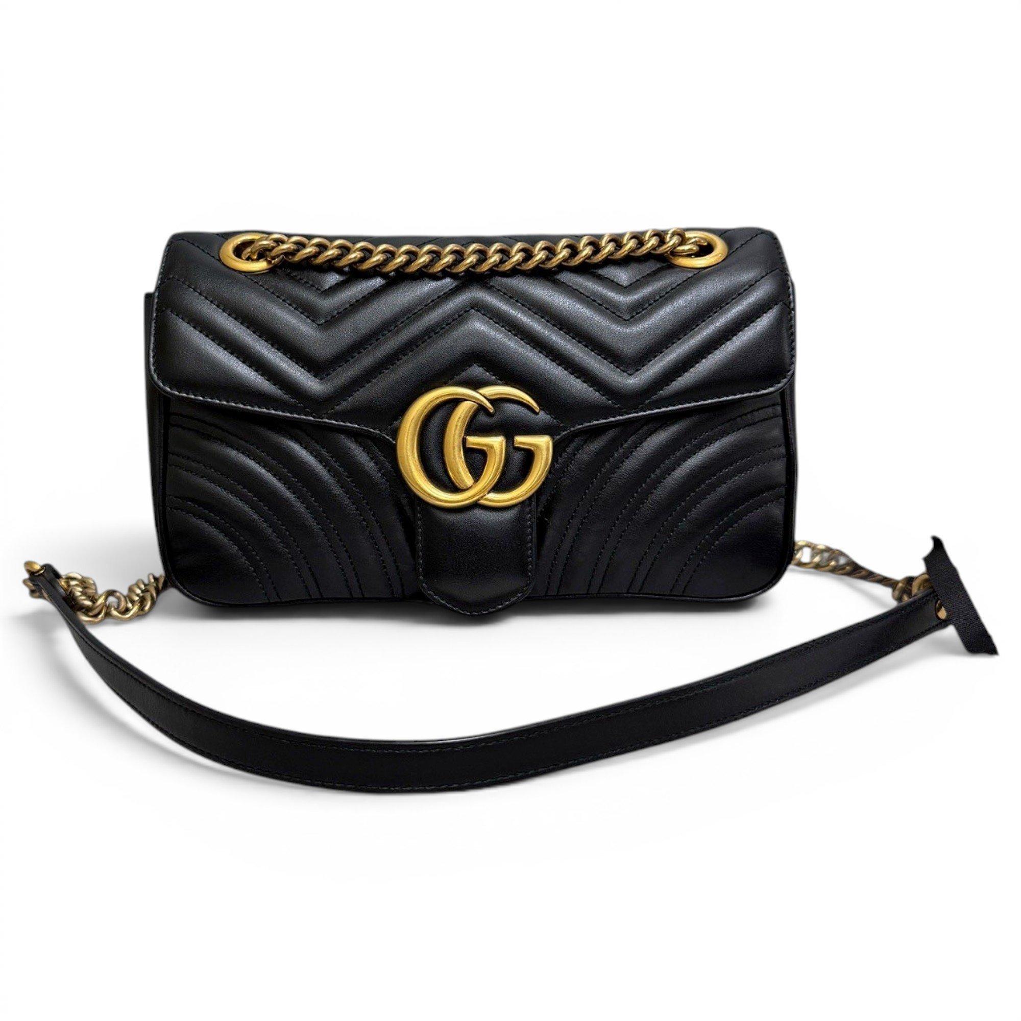 GG Marmont Flap leather crossbody bag