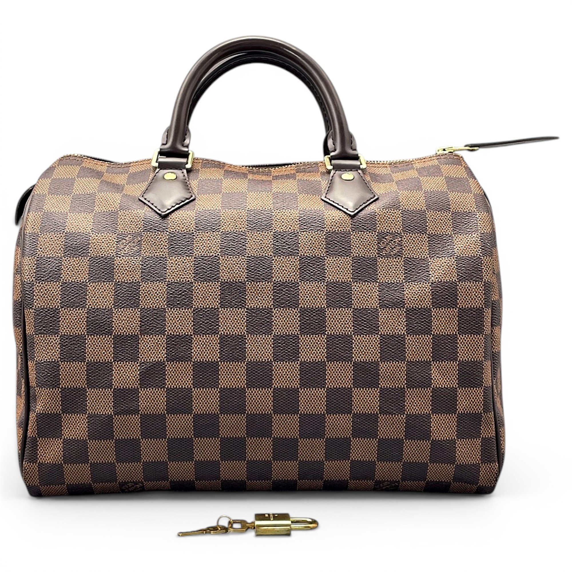 Speedy leather handbag