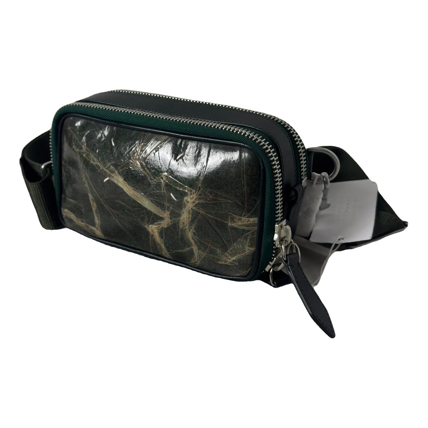 Leather clutch bag