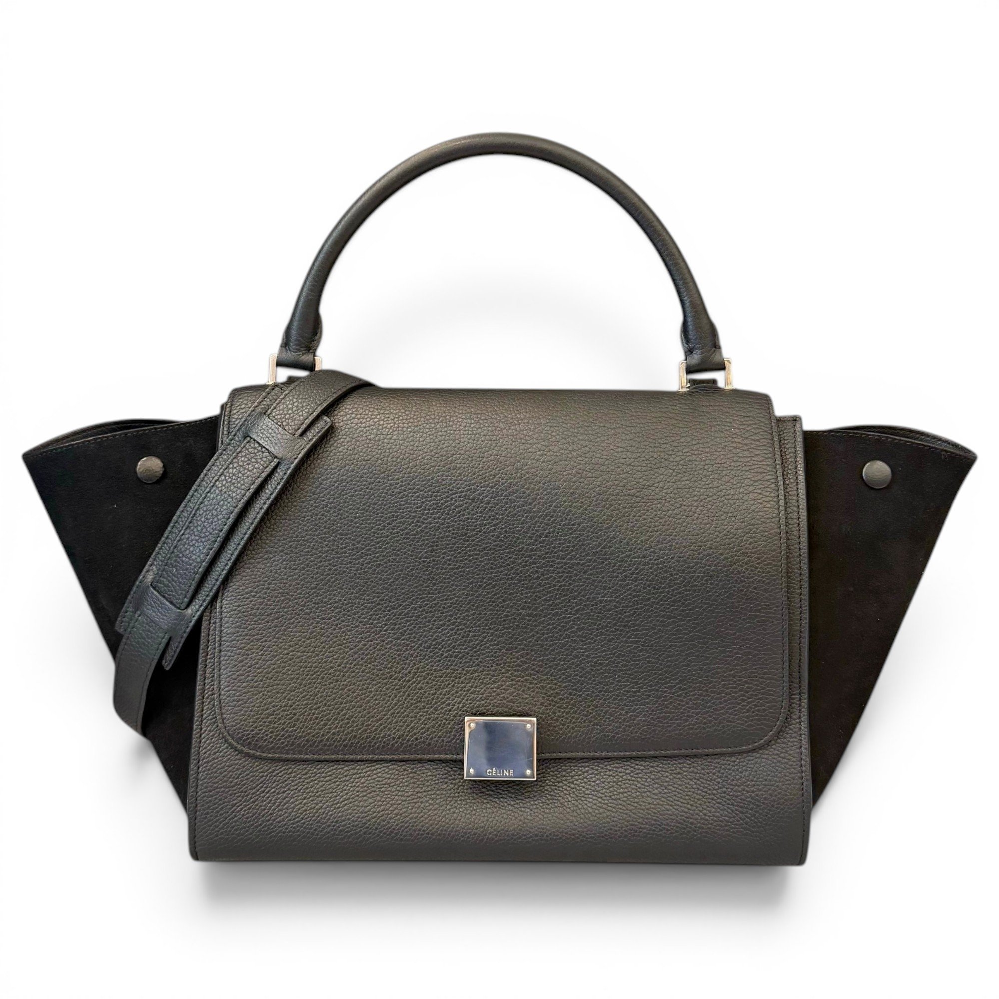 Trapèze pony-style calfskin handbag