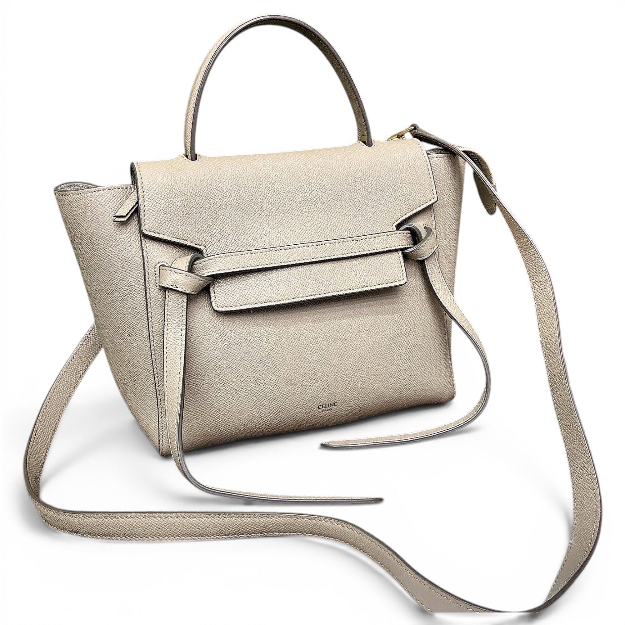 Belt leather handbag