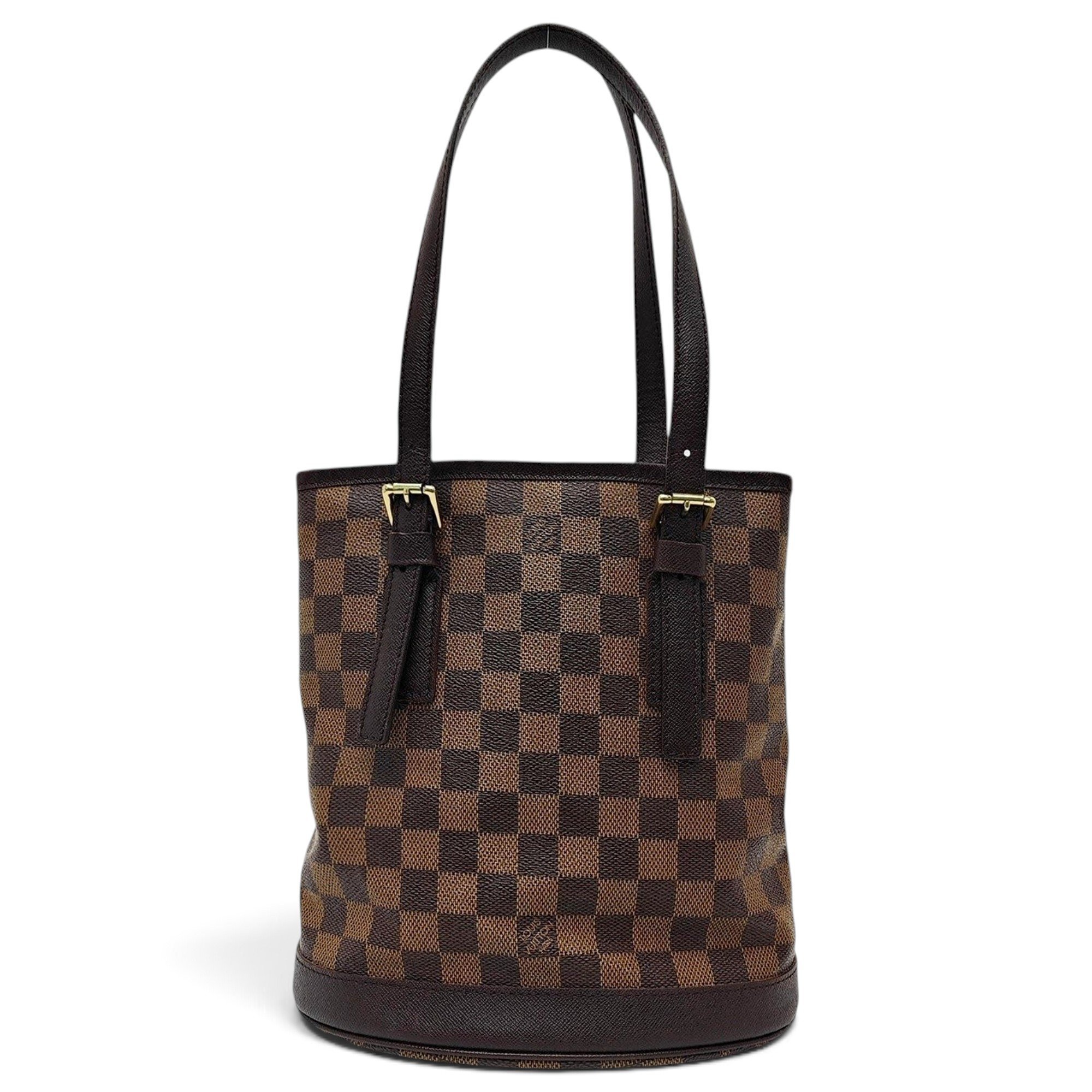 Bucket leather handbag