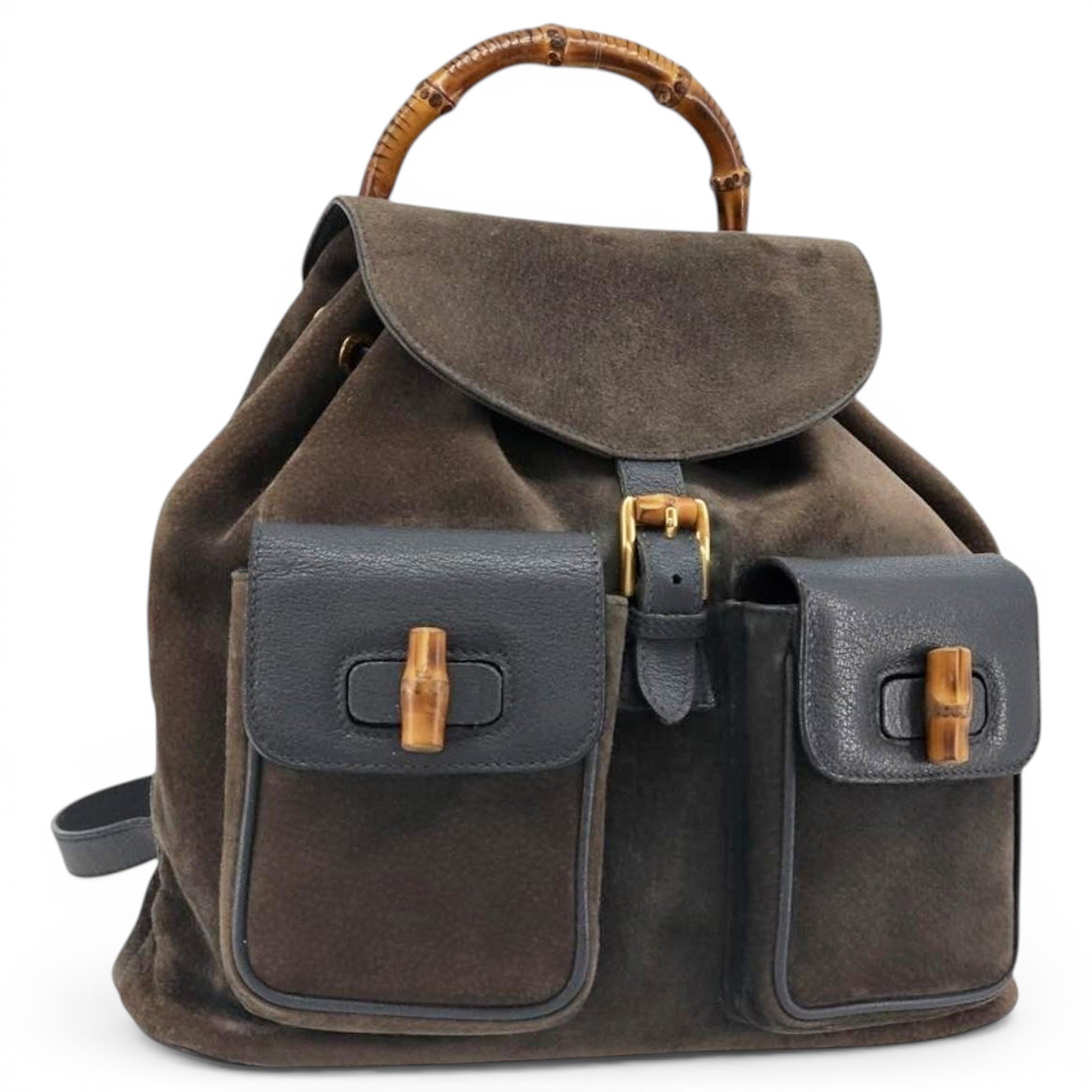 Leather backpack