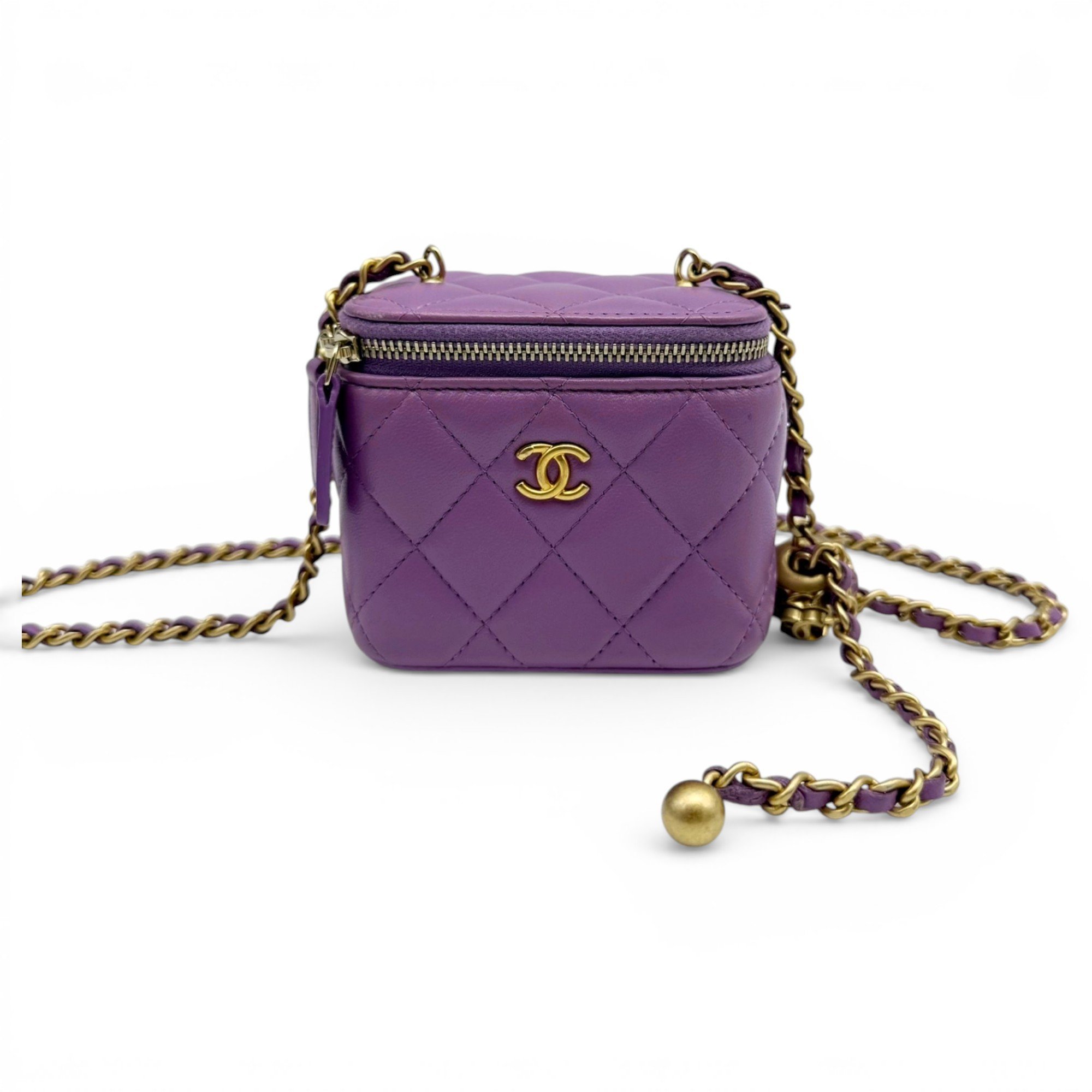 Trendy CC Vanity leather handbag