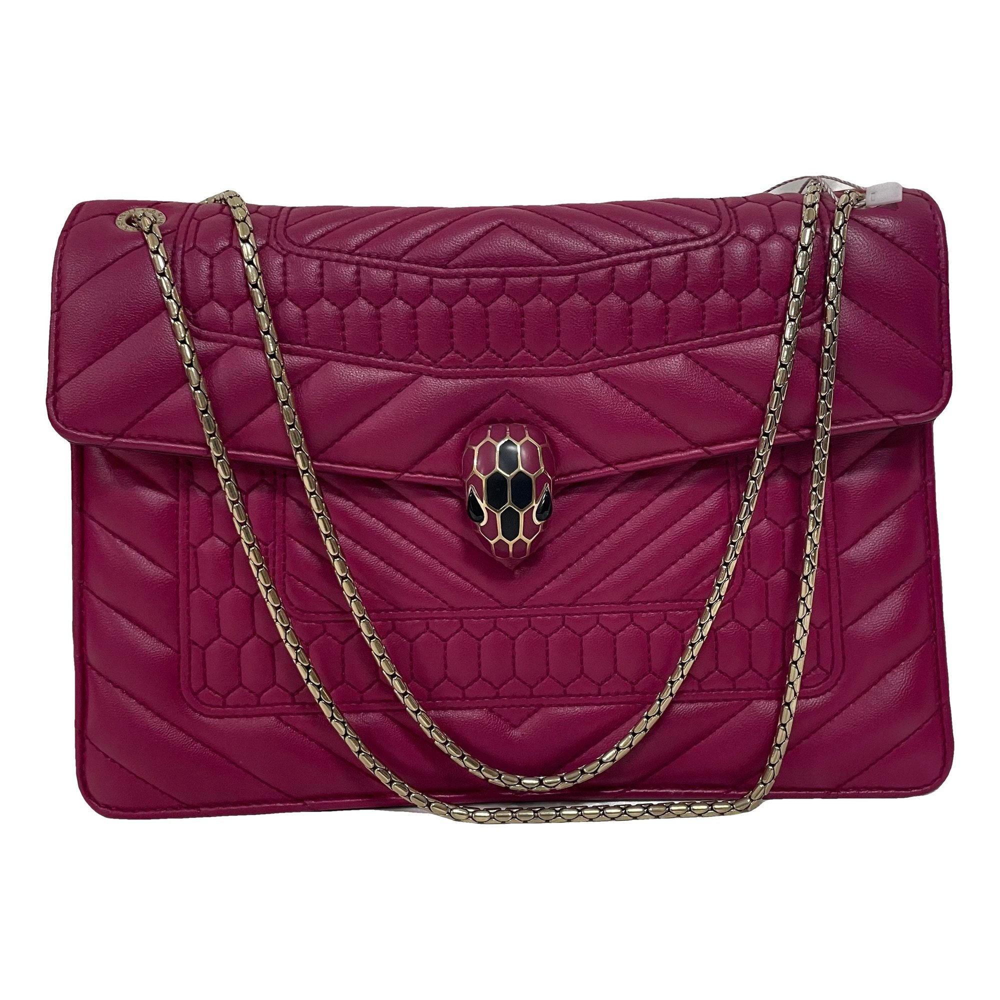 Serpenti leather handbag