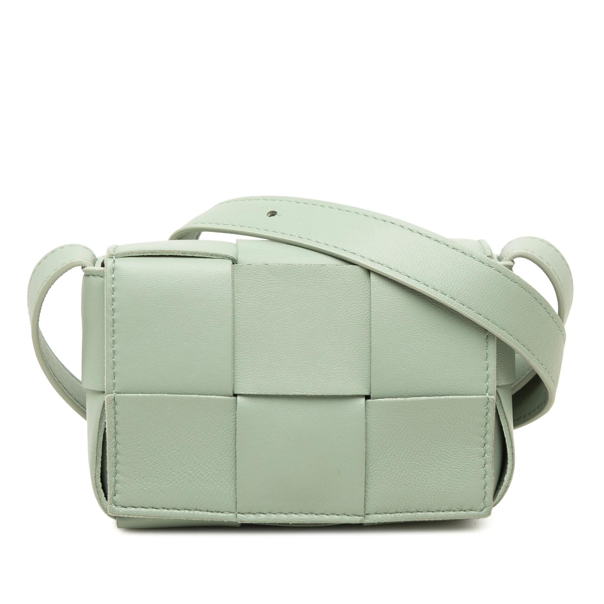 Cassette leather handbag