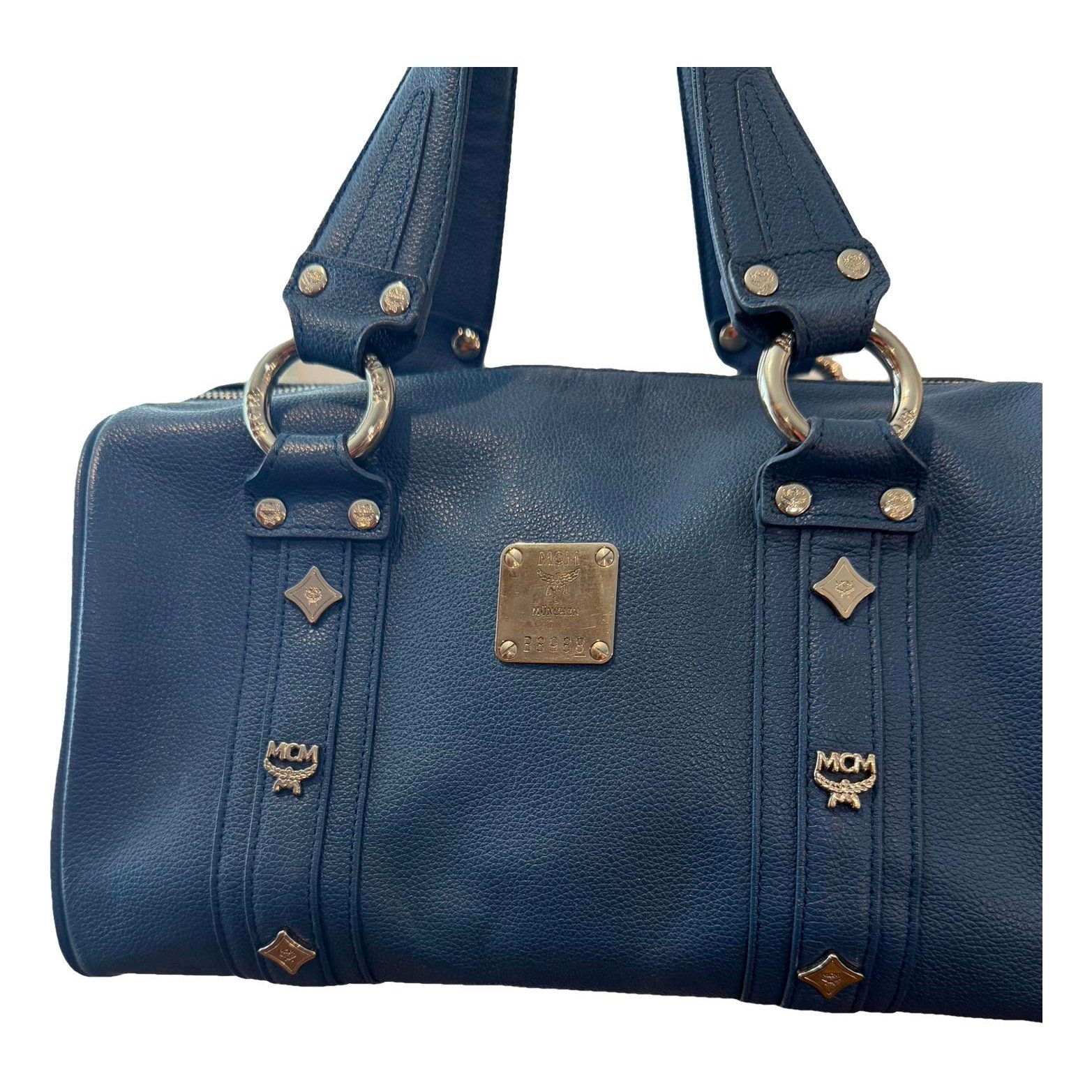 Boston leather handbag