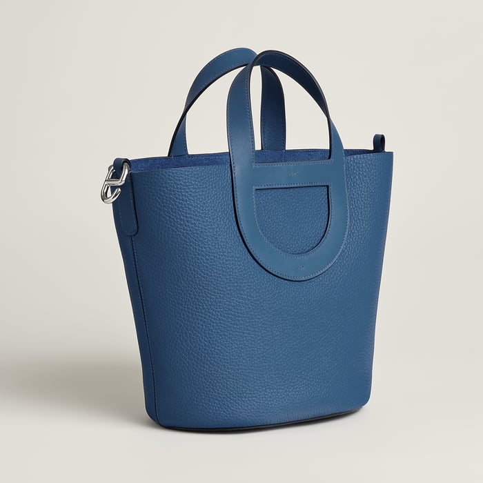 Bleu Tie Hermès In-the-loop 23 Bag
