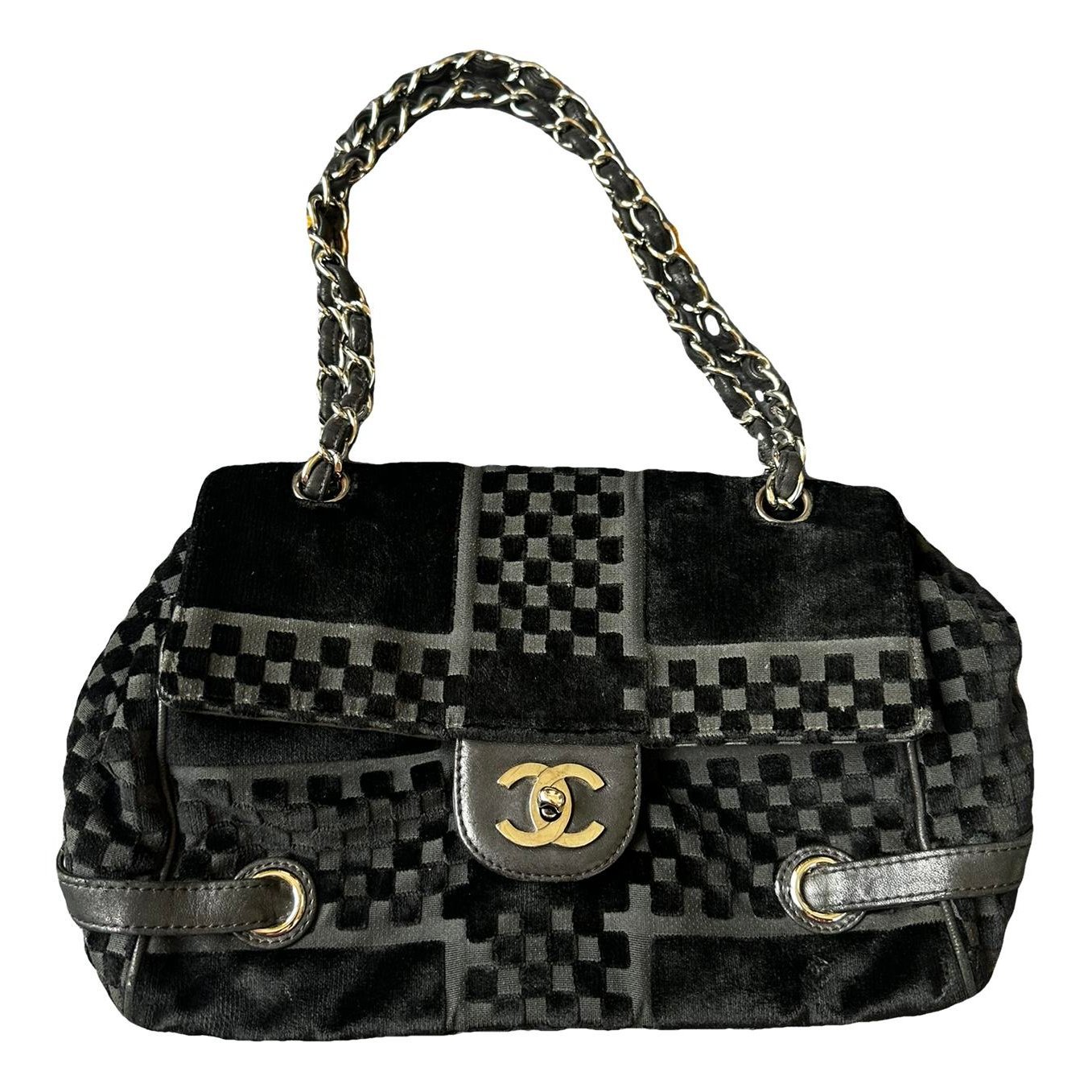 Velvet handbag