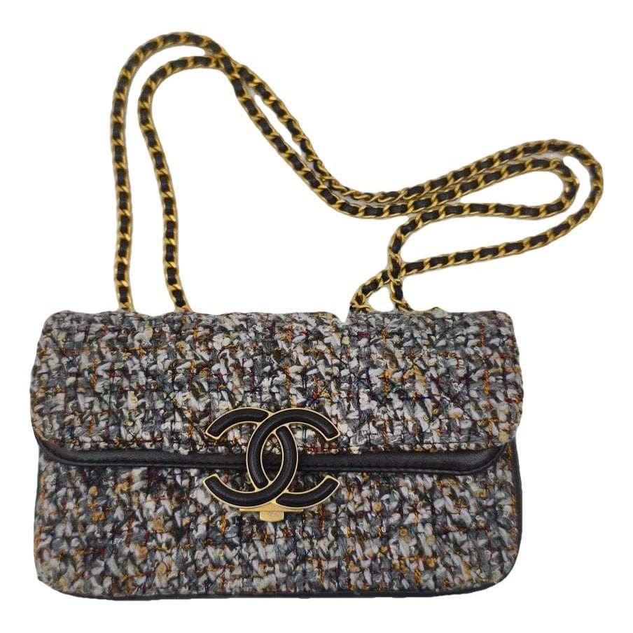 CC Filigree cloth crossbody bag