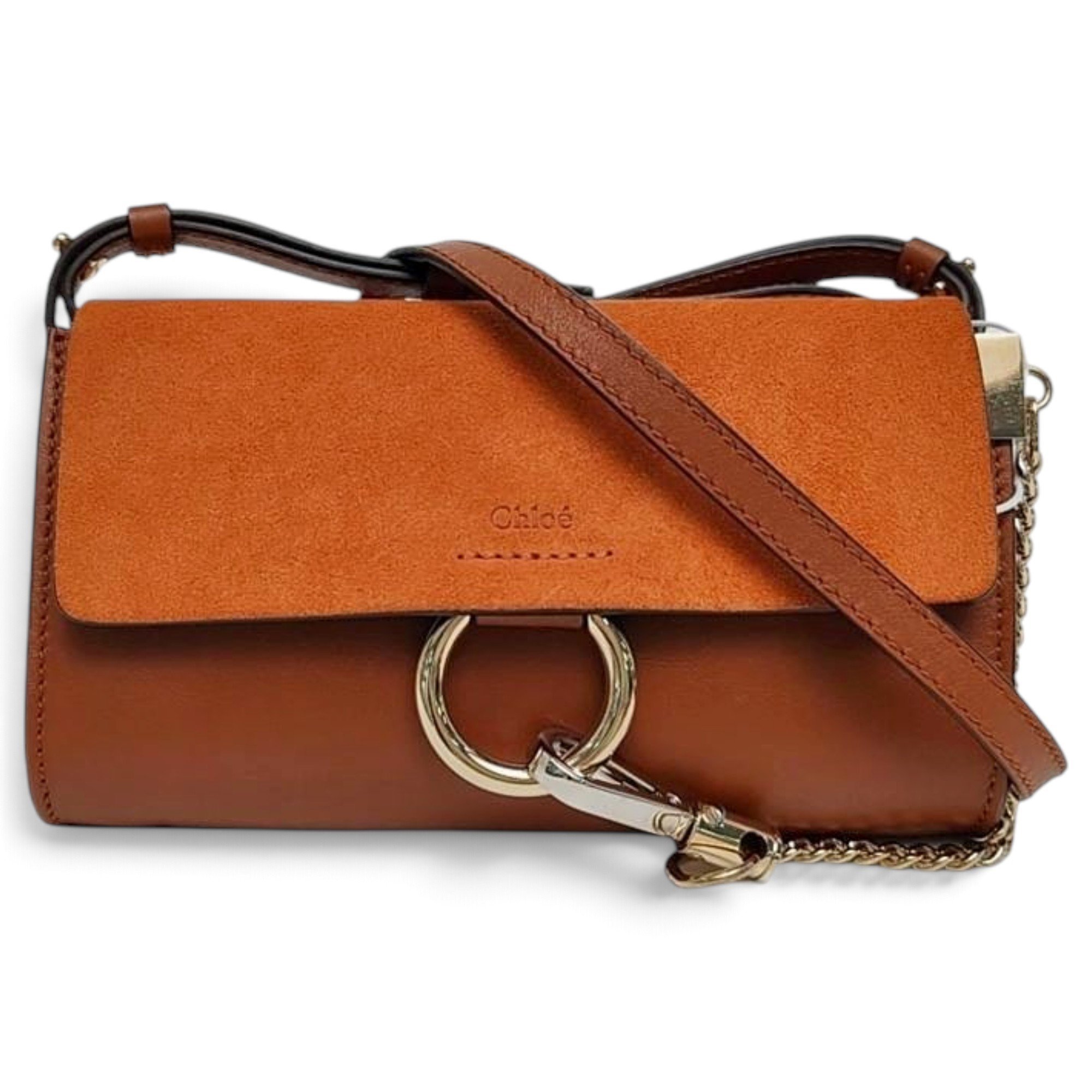 Faye leather handbag
