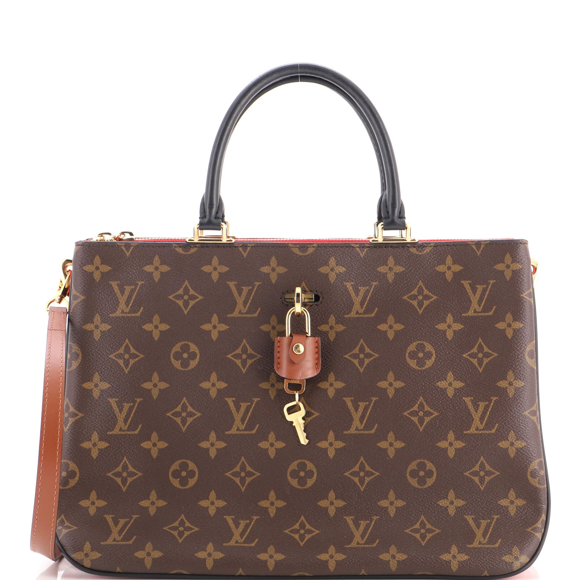 Millefeuille Handbag Monogram Canvas and Leather