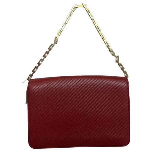 Leather clutch bag