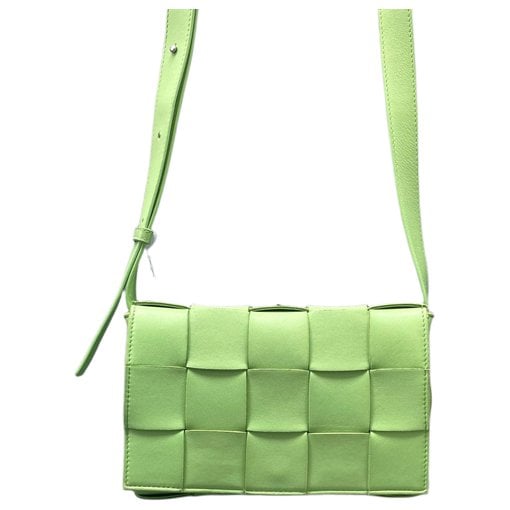 Cassette leather handbag