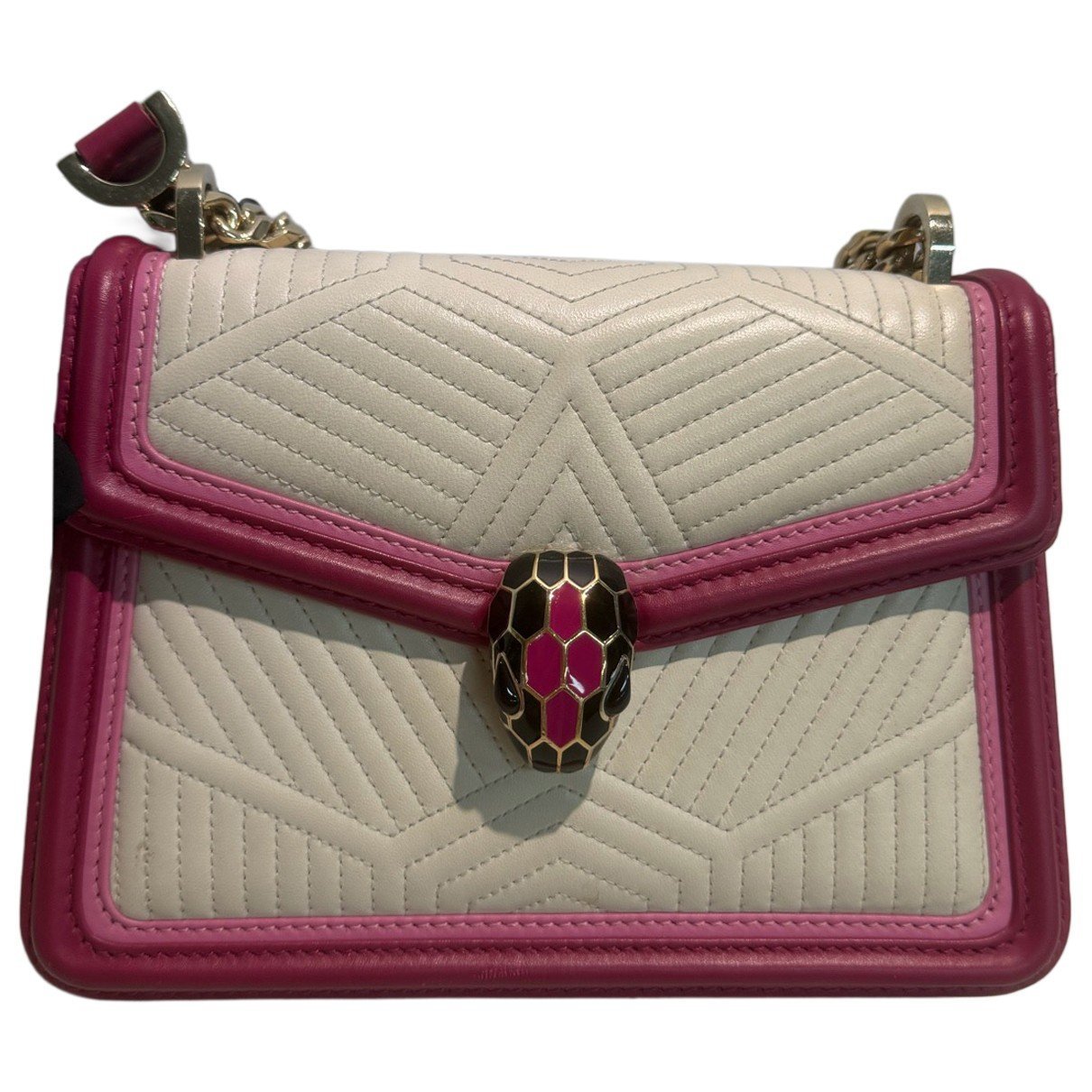Serpenti leather handbag