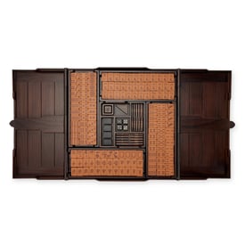 Hermes Ébène Palissander Rosewood and Swift Helios Mahjong Set
