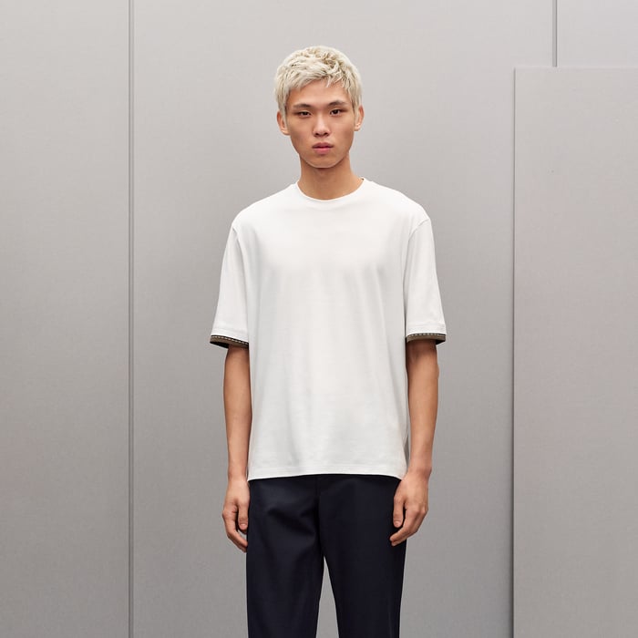Blanc "Sellier" T-shirt