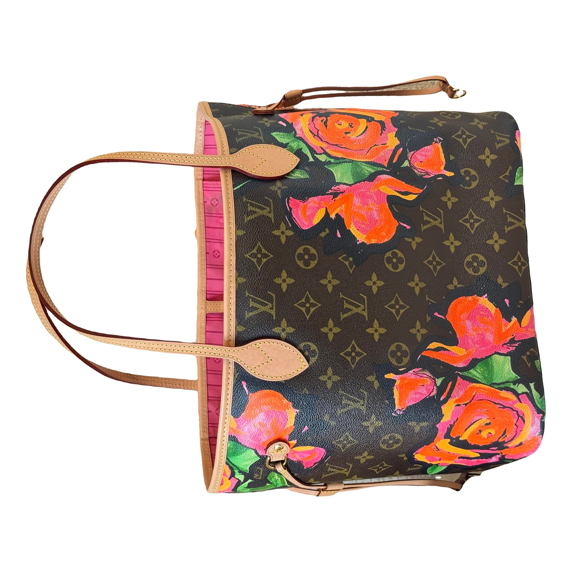 Neverfull linen handbag