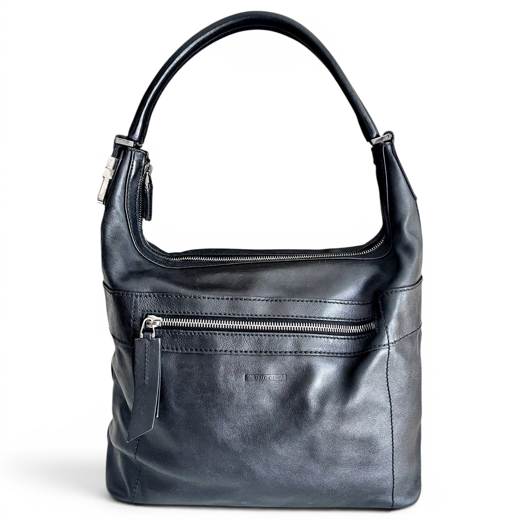 Hobo leather handbag