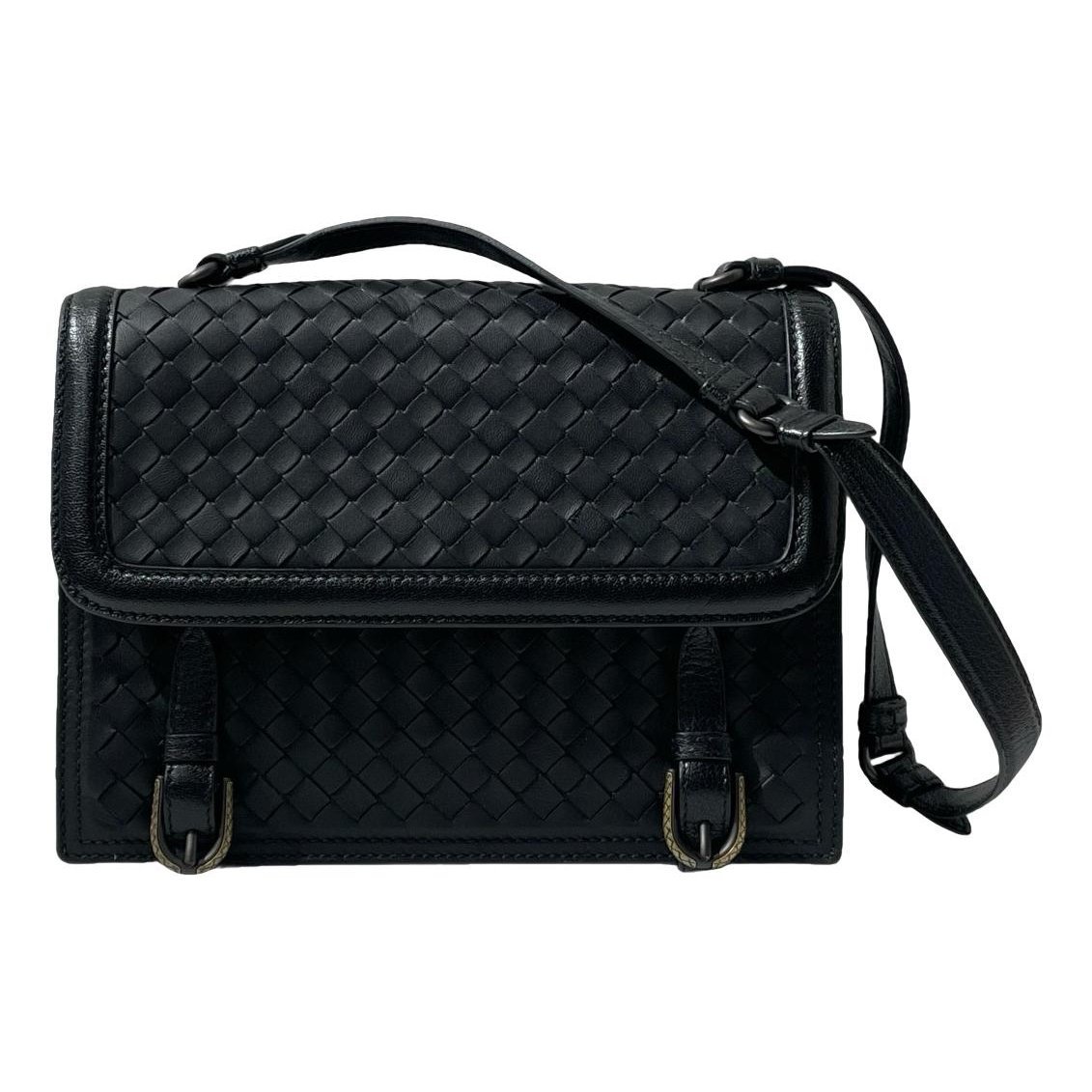 Leather clutch bag