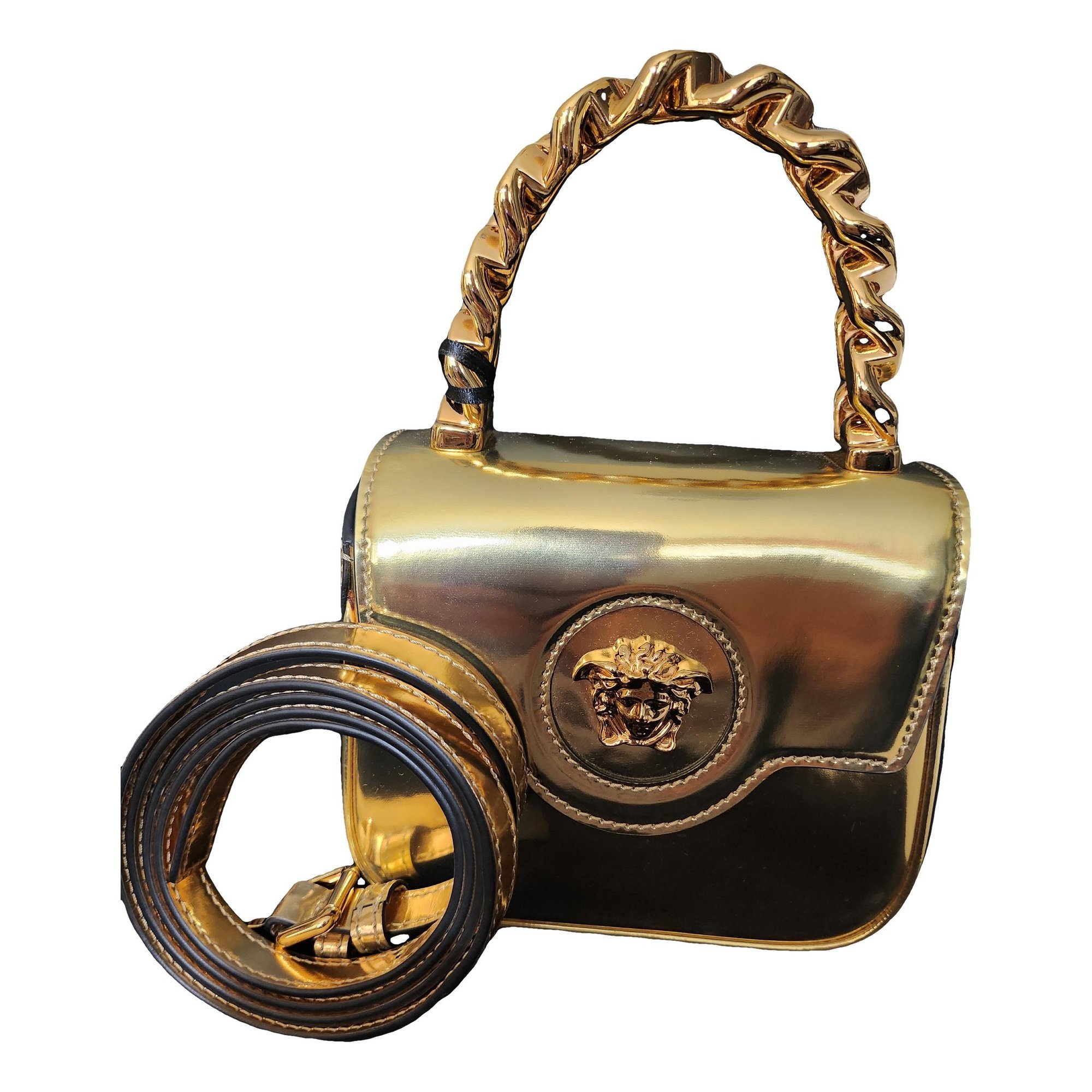 La Medusa leather handbag