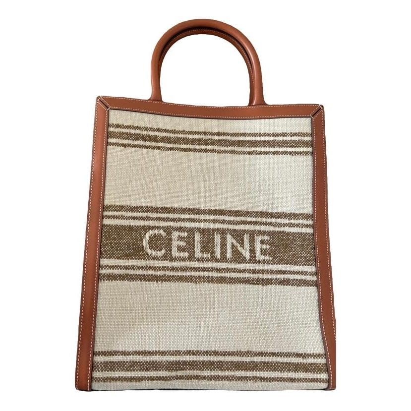 Cabas Vertical leather tote