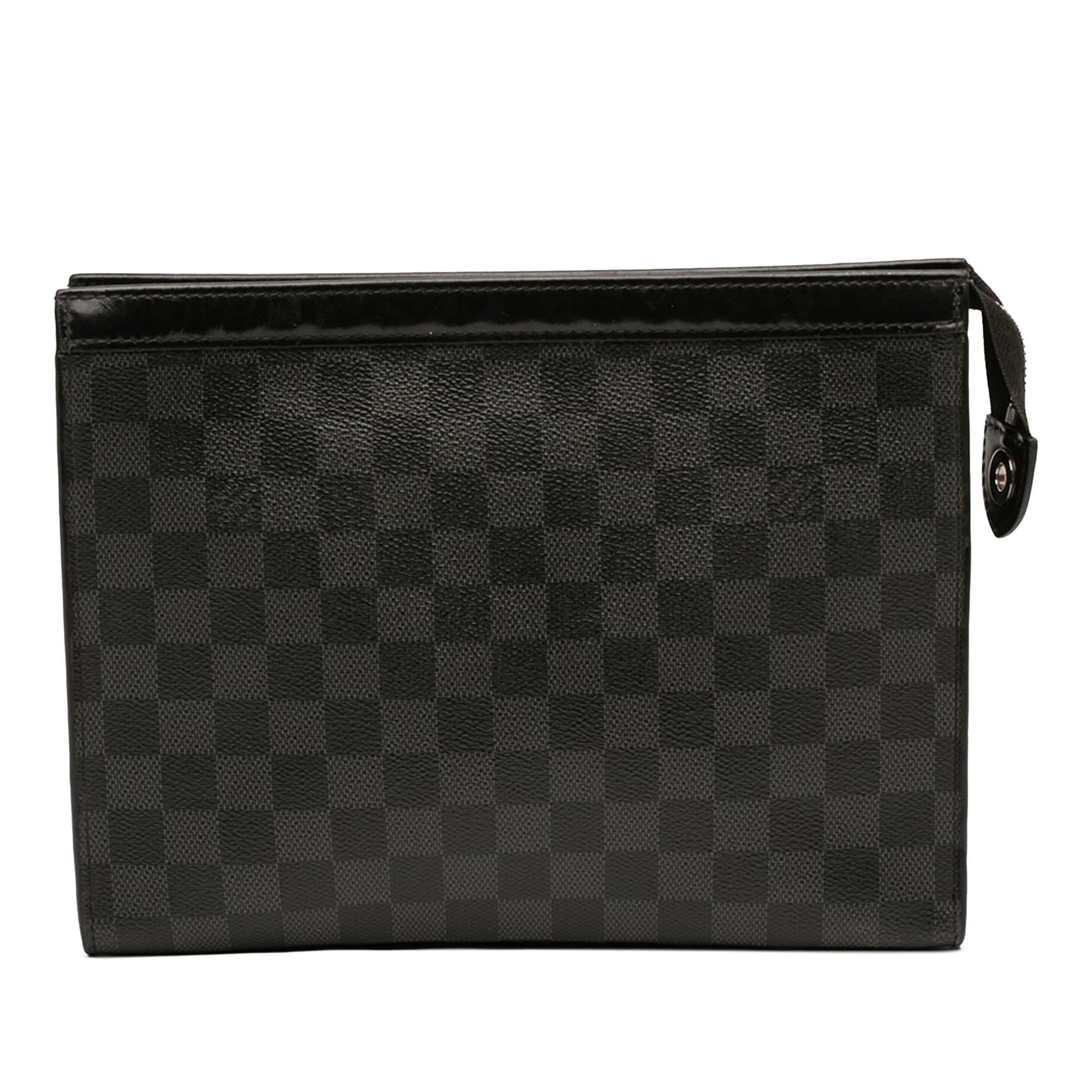 Leather clutch bag