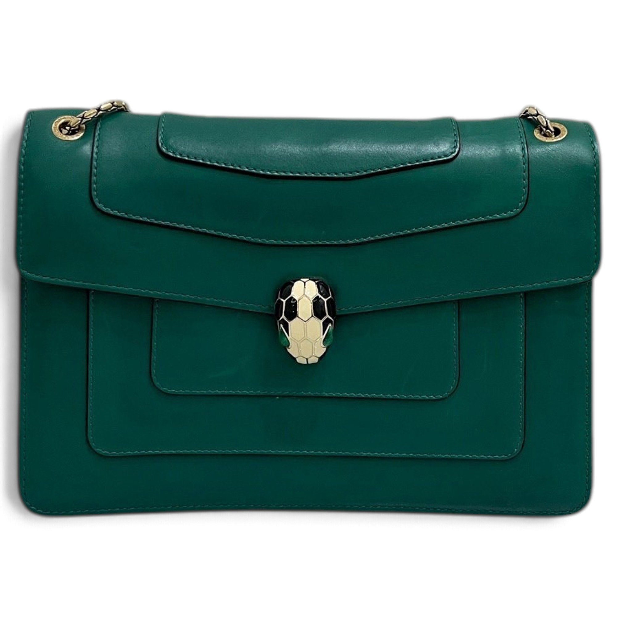 Serpenti leather crossbody bag