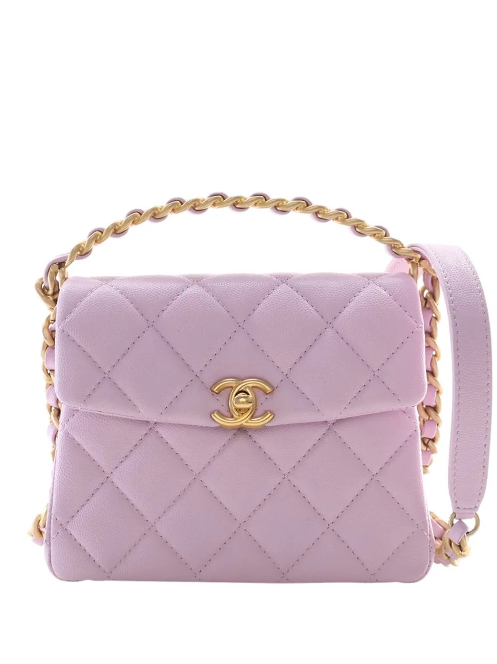 2021-2026 quilted Caviar top handle bag