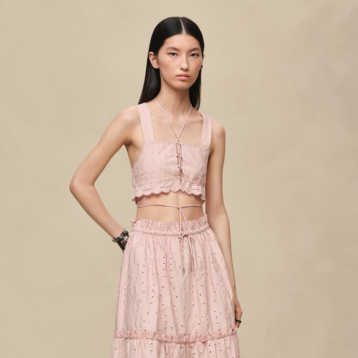 Rose Palomino Embroidered Bra